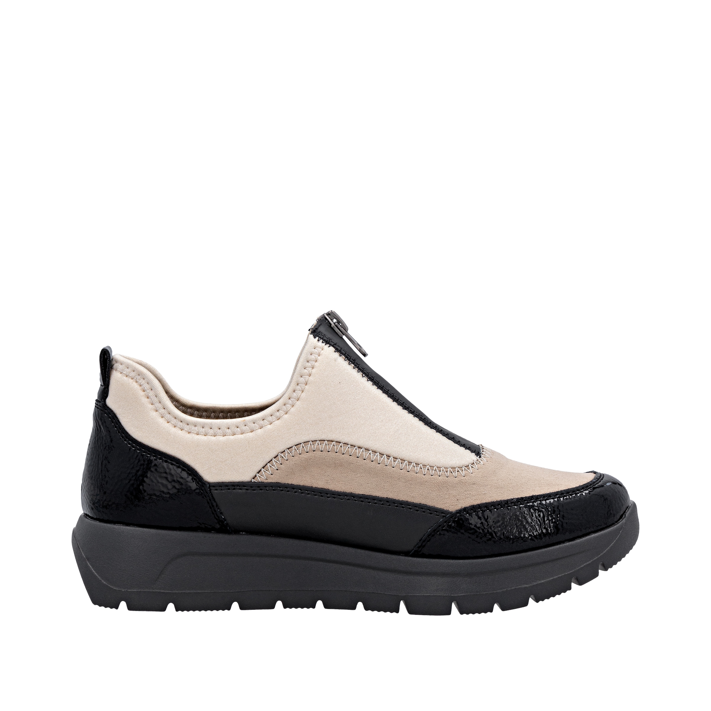 Remonte Plateausneaker  Halbschuh, Casual-Sneaker mit Lackdetails