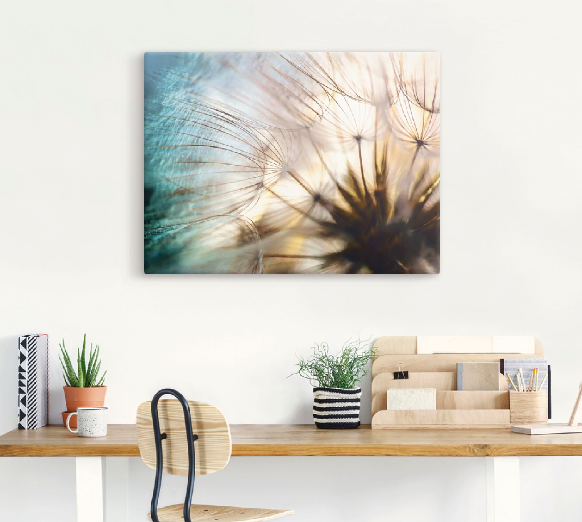 Artland Wandbild »Pusteblume Makro abstrakt« Blumen 1 Stk. tlg. als Alubild günstig online kaufen
