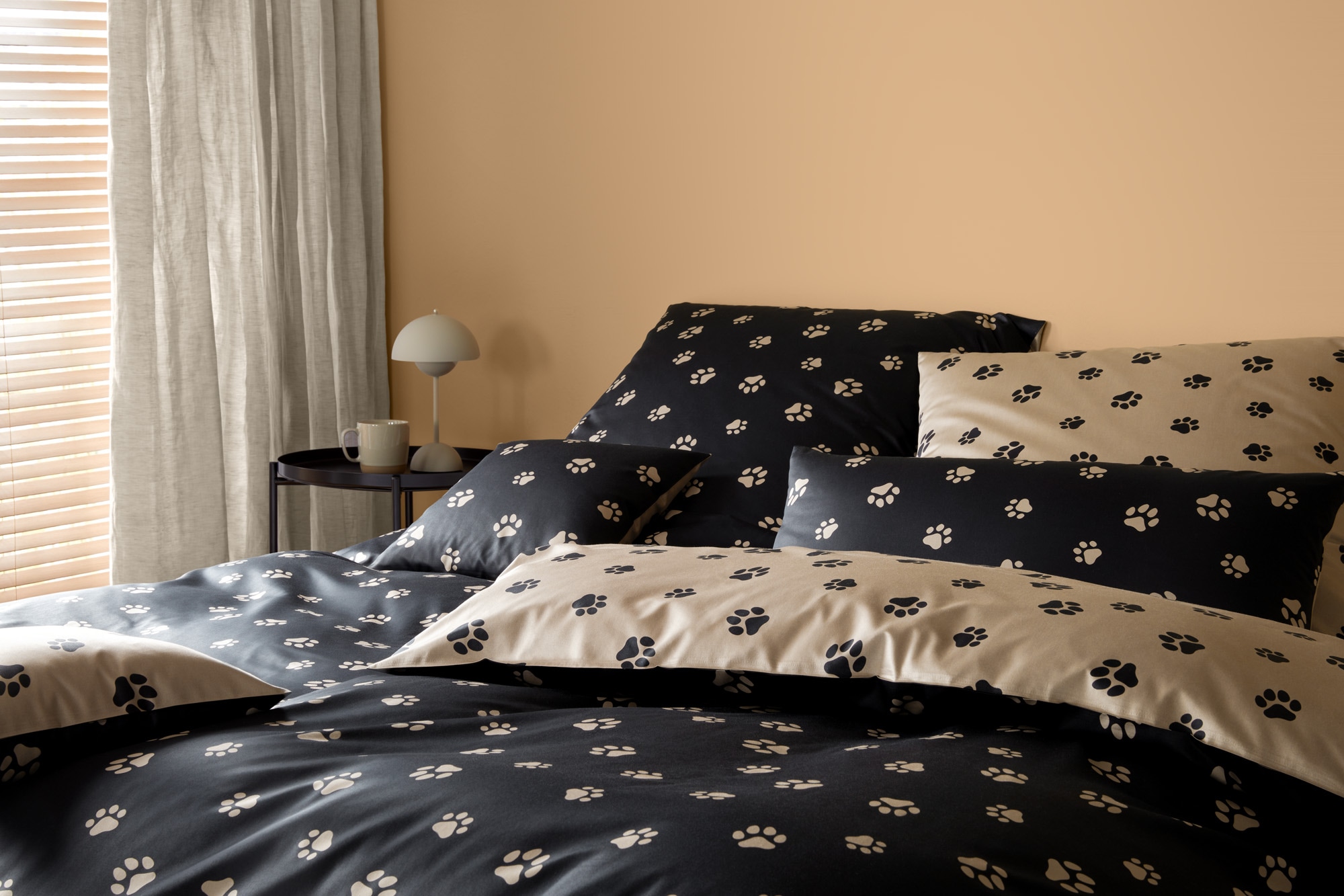 Elegante Bettwäsche »Paws« 2 Stk. angenehmes Hautgefühl