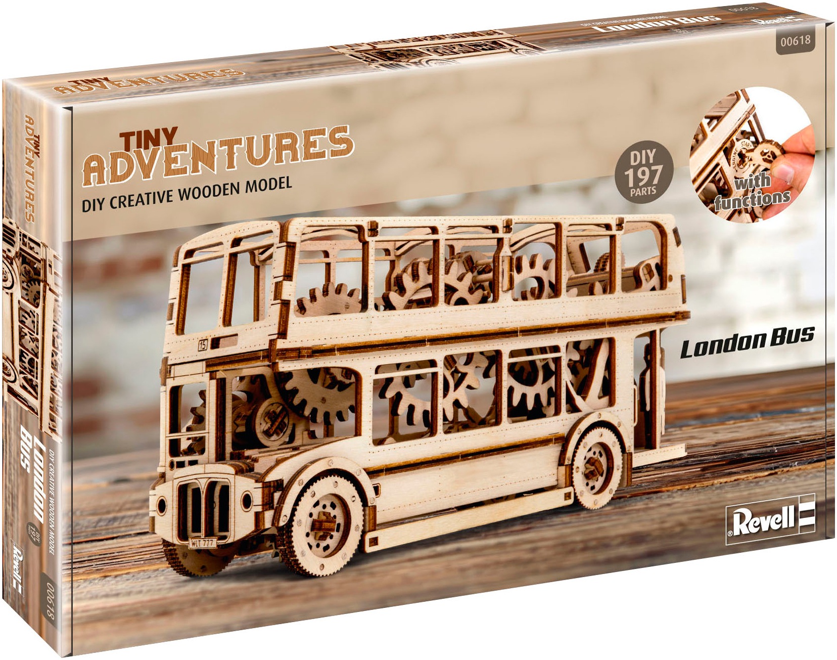 Revell® Modellbausatz »Revell Tiny Adventures, London Bus« 1:40 Made in Europe