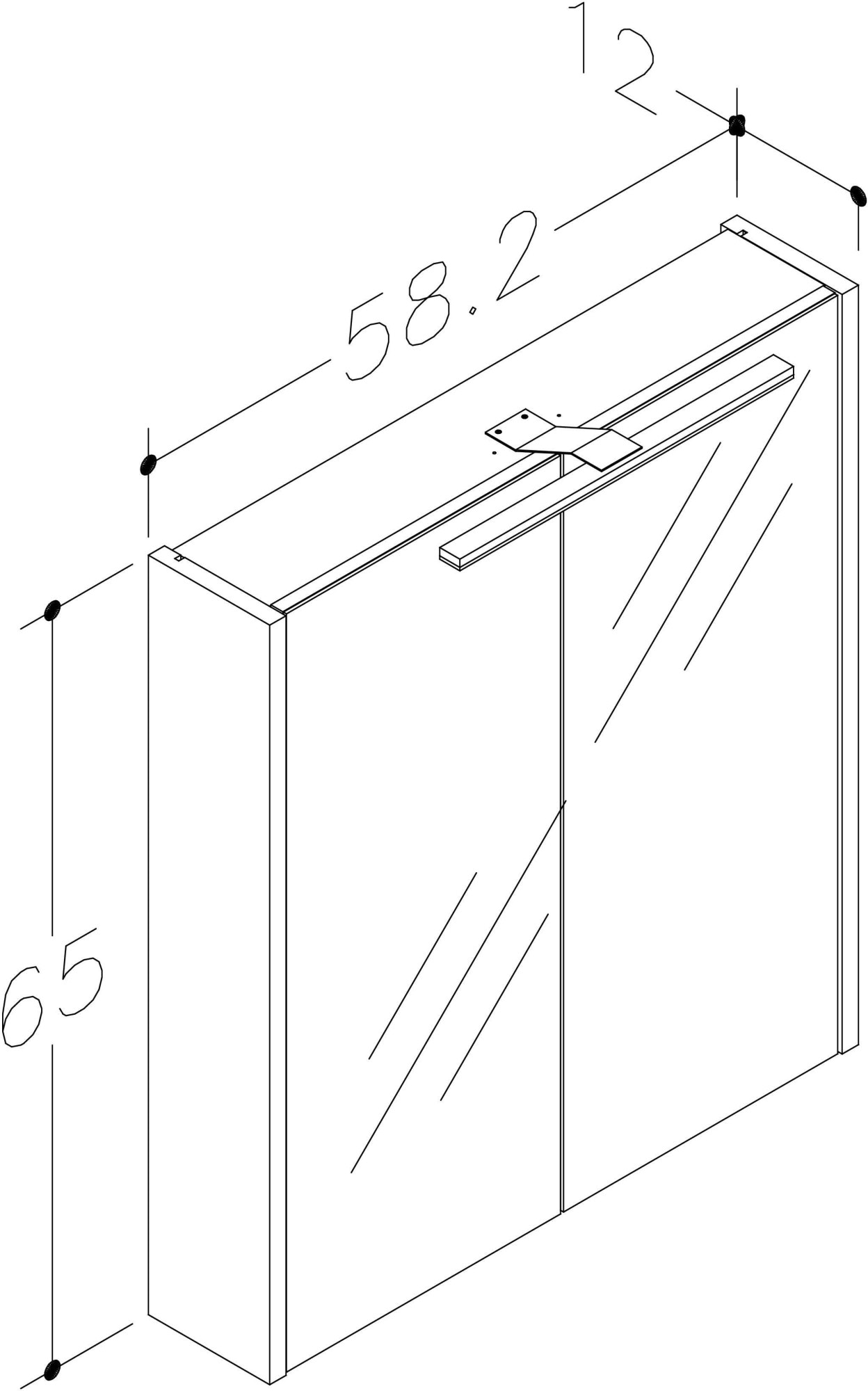 welltime Badezimmerspiegelschrank »Joy«, in unterschiedlichen Breiten, mit LED, IP 44, FSC®