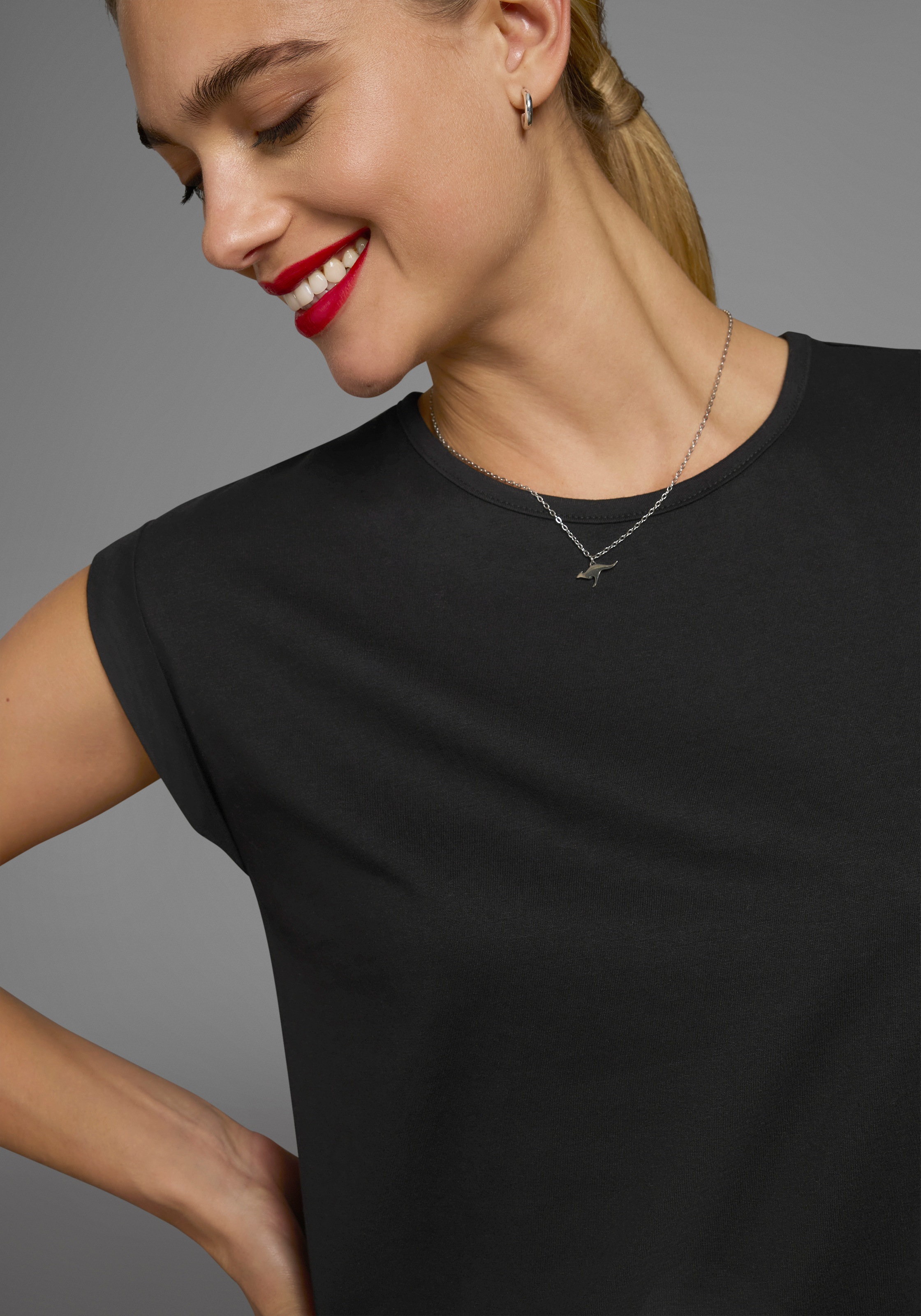 Boysen's T-Shirt Kurzarm,  unifarben,  Rundhals,  für Freizeit und Alltag