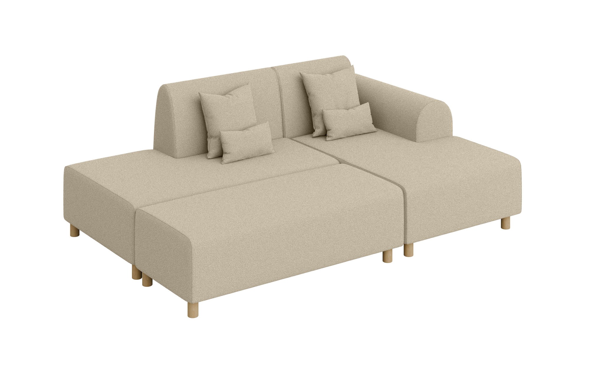 INOSIGN Ecksofa »Suyala«, L-Form mit Hocker