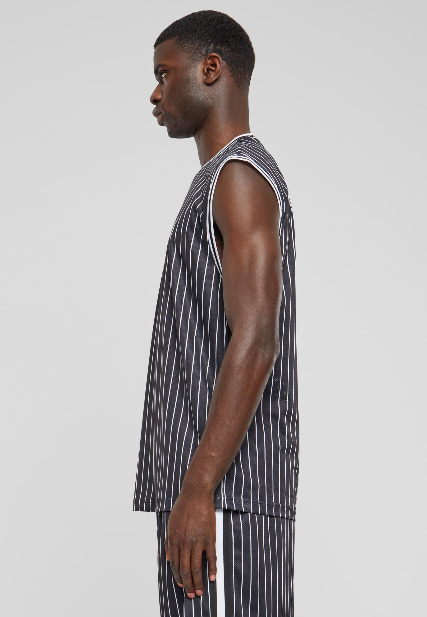 URBAN CLASSICS Tanktop »Urban Classics Striped Mesh Tanktop« 1 Stk.