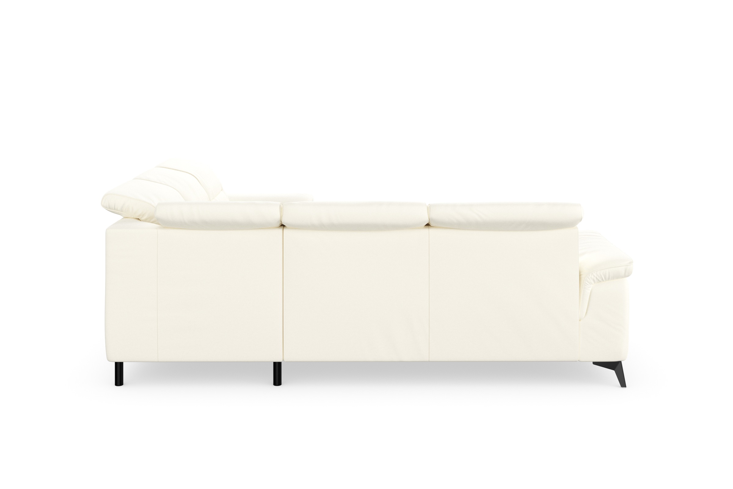 sit&more Ecksofa »Sinatra L-Form«, optinal mit Kopfteilverstellung und Armteilfunktion, Metallfüße