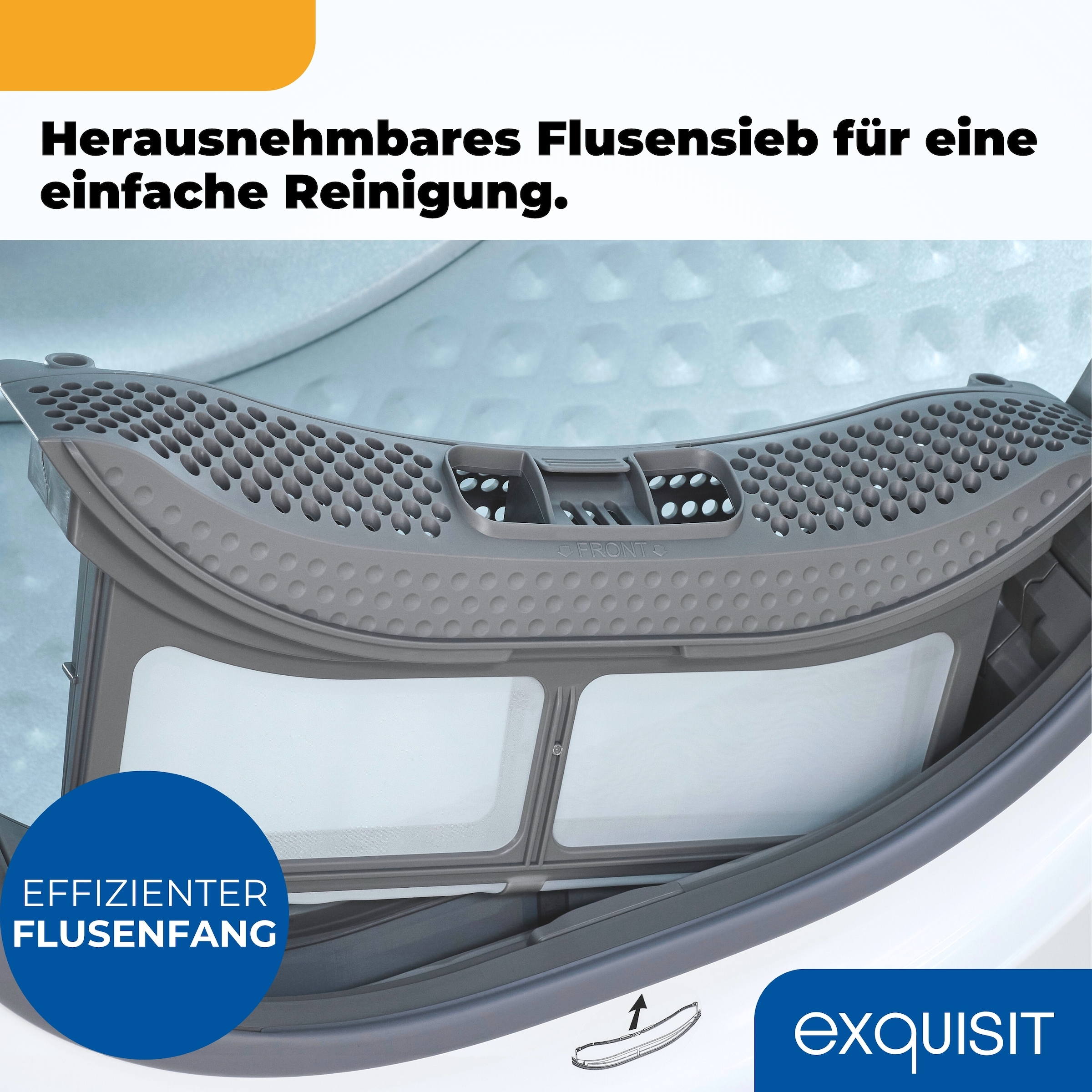 exquisit Wärmepumpentrockner »TWP701-030E weiss«