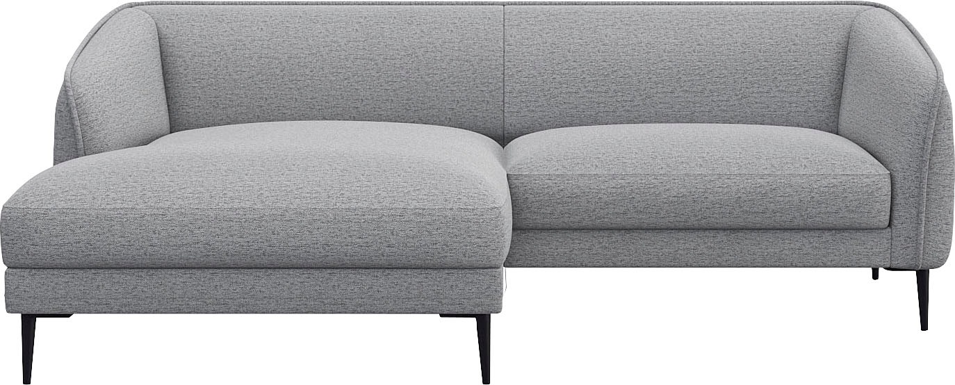 FLEXLUX Ecksofa »Belle Designsofa, bequem durch Kaltschaum im Sitz«, Skandi günstig online kaufen