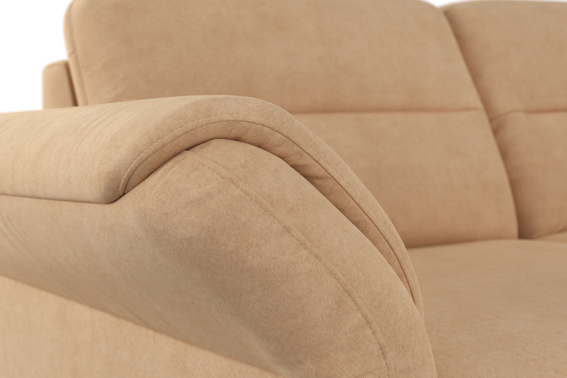 sit&more Ecksofa »Mellum L-Form«, Federkern, wahlweise mit Bettfunktion, Bettkasten und Armteilfunktion