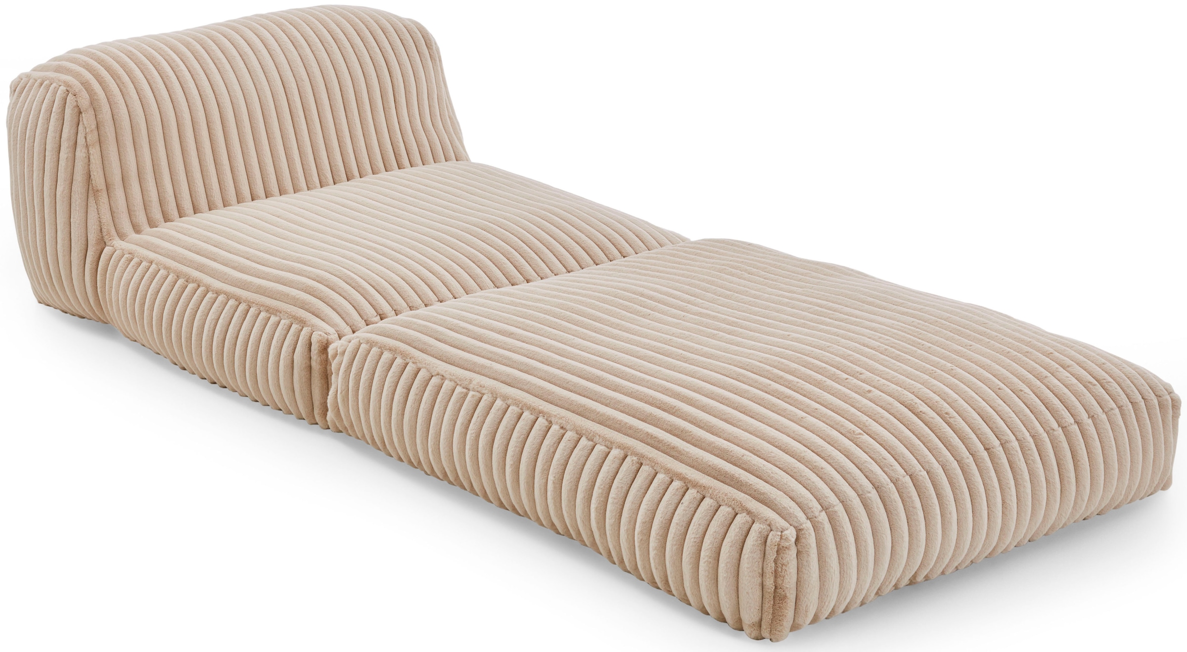 INOSIGN XXL-Sessel »Pia«, Loungesessel in Megacord, 2 Größen, Schlaffunktion und Pouf-Funktion
