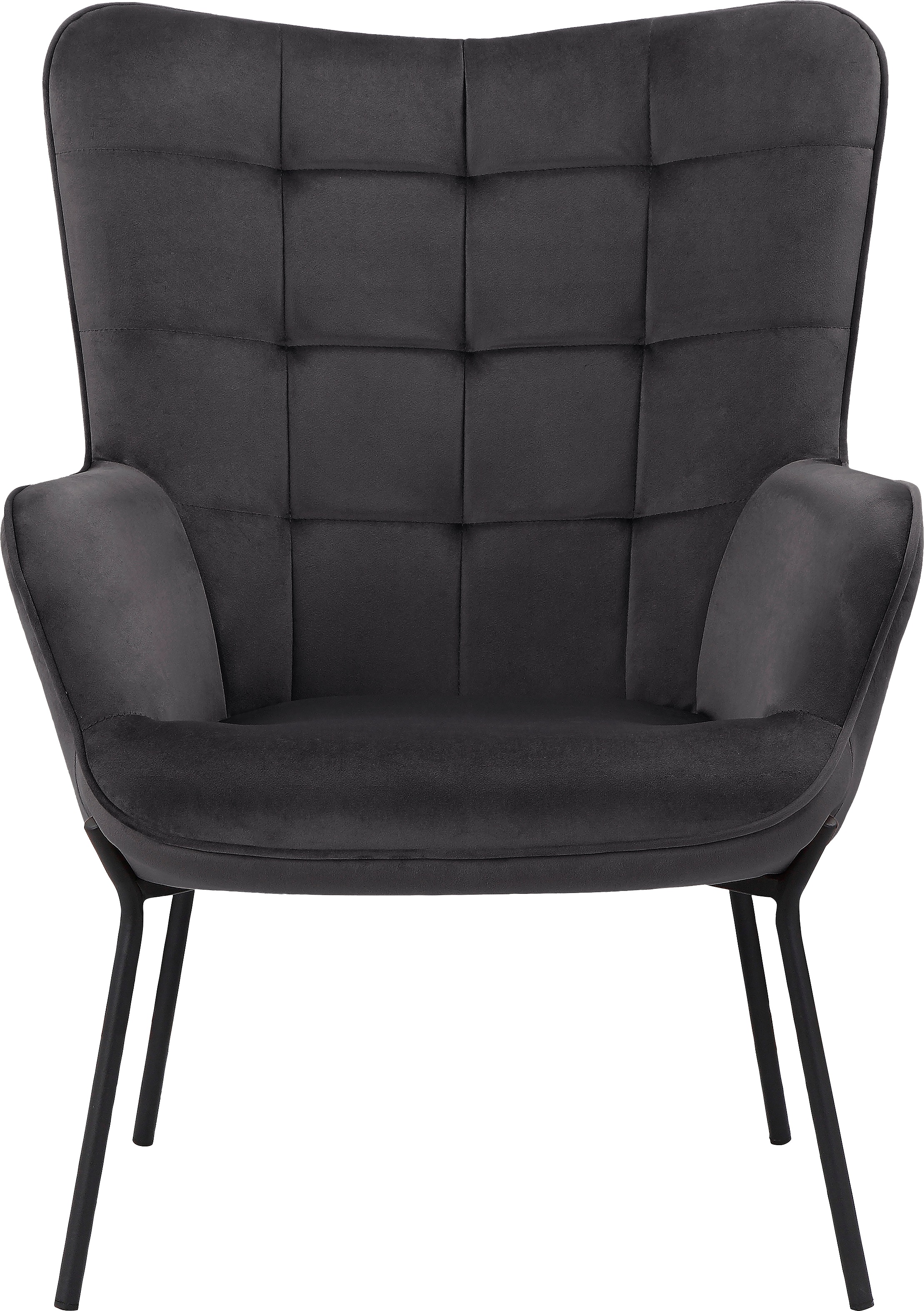 Home affaire Loungesessel »Luukas, Ohrensessel mit Metallbeinen,« 1 Stk. tl günstig online kaufen