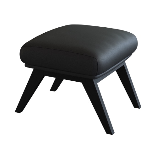 FLEXLUX Polsterhocker »Adria«, Fuß schwarz, Fußhocker für Ohrensessel günstig online kaufen
