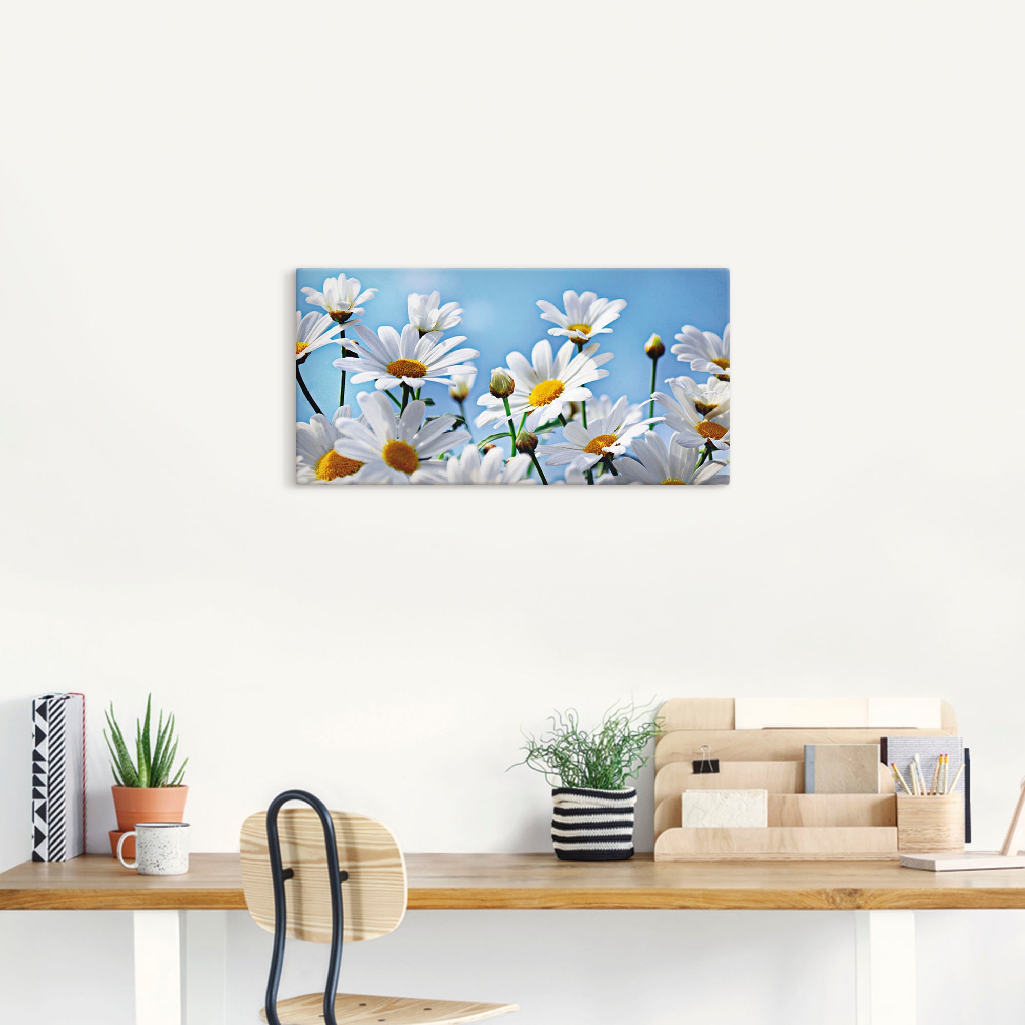 Artland Wandbild »Blumen - Margeriten«, Blumen, (1 St.), als Alubild, Outdoorbild, Leinwandbild in verschied. Größen