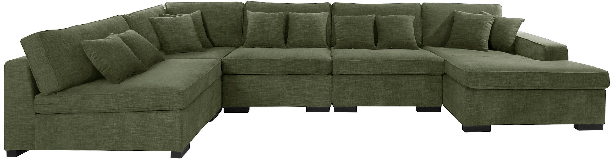 Guido Maria Kretschmer Home&Living Wohnlandschaft »Skara U-Form«, Lounge-Sofa mit Federkernpolsterung, in vielen Bezugsvarianten
