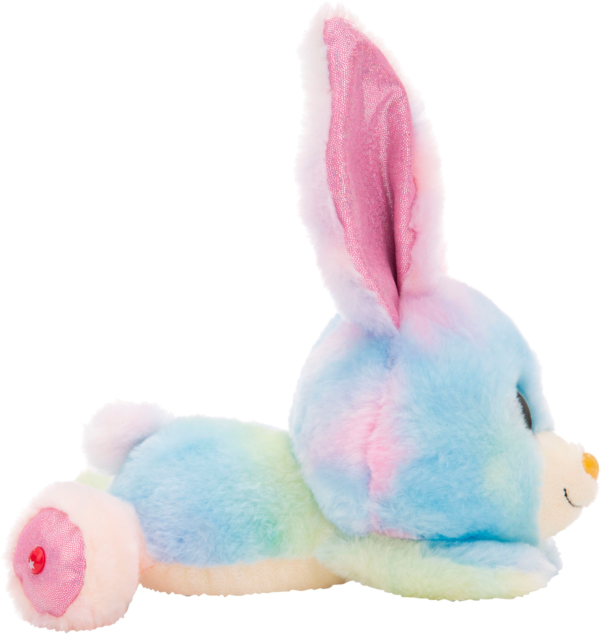 Nici Kuscheltier »Glubschis, Hase Rainbow Candy, 25 cm«, liegend