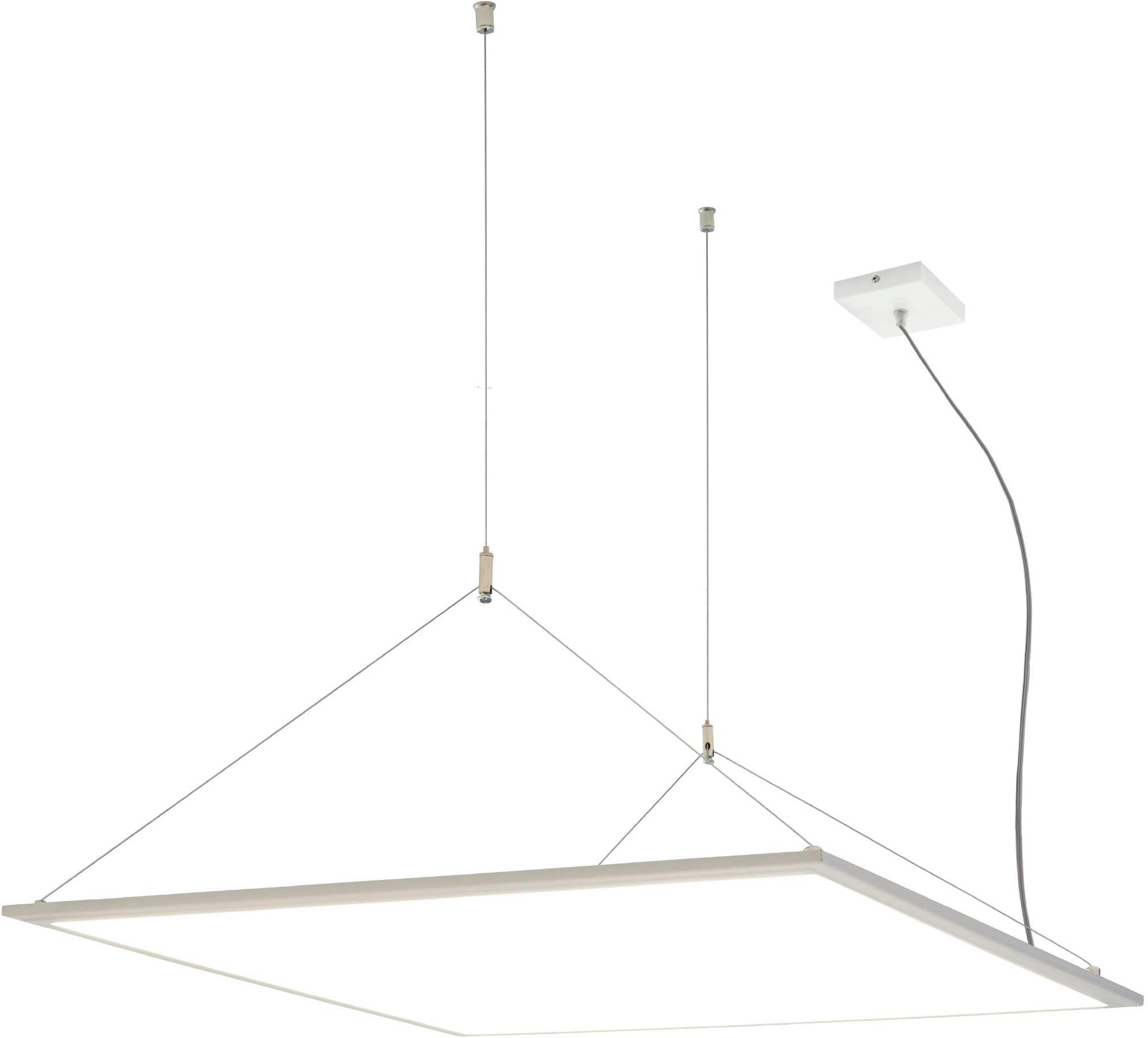 EGLO Rasterleuchte »Salobrena 1 Deckenlampe, Aluminium und Kunststoff, Aufbaulampe, Lampe« LED-Modul 1 Stk. Neutralweiß