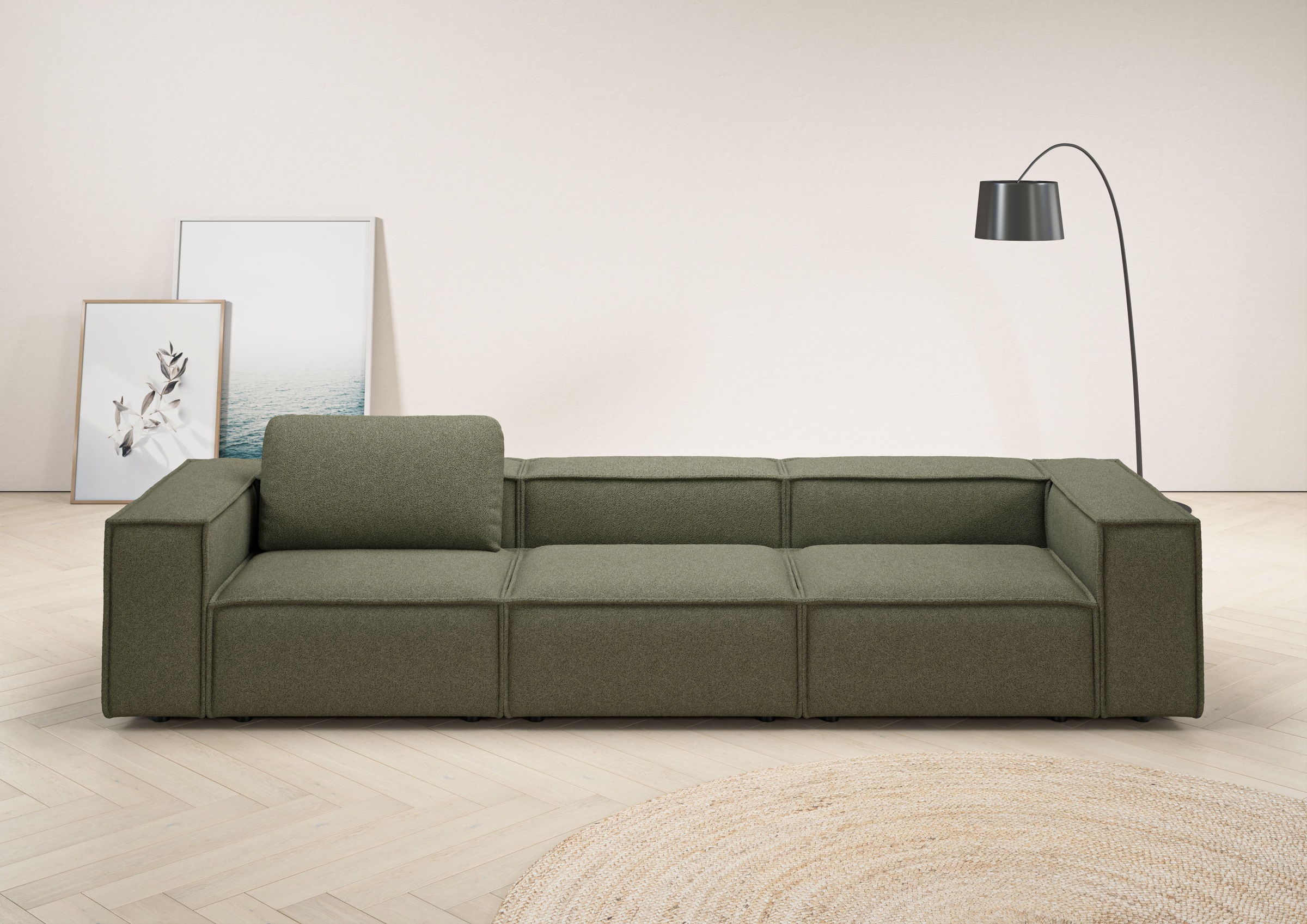 Home affaire 3,5-Sitzer »Watertown, modernes Big-Sofa XXL, 336 cm Breite, a günstig online kaufen