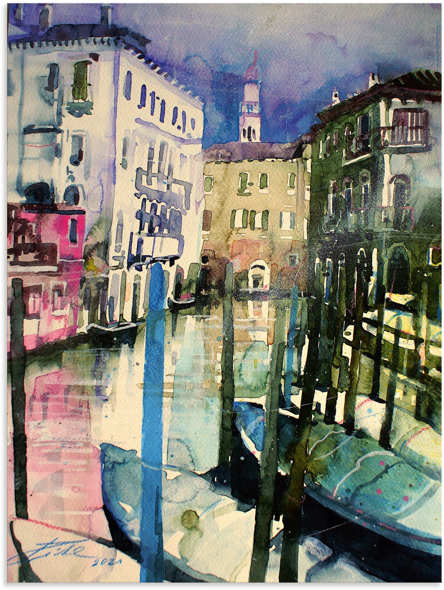 Artland Wandbild »Venedig, Fondamenta Malcanton«, Venedig, (1 St.), als Alu günstig online kaufen