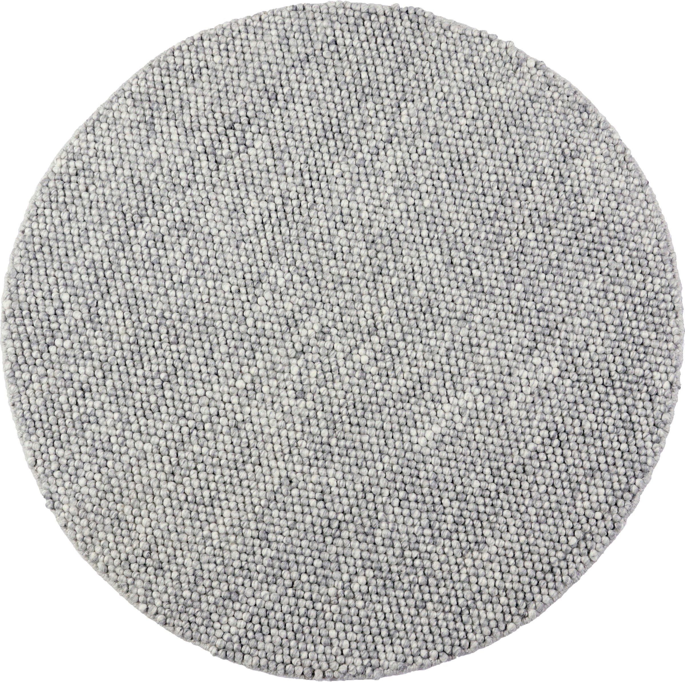 LeGer Home by Lena Gercke Teppich »Ainhoa, handgewebt, Wolle«, rund, 12 mm günstig online kaufen