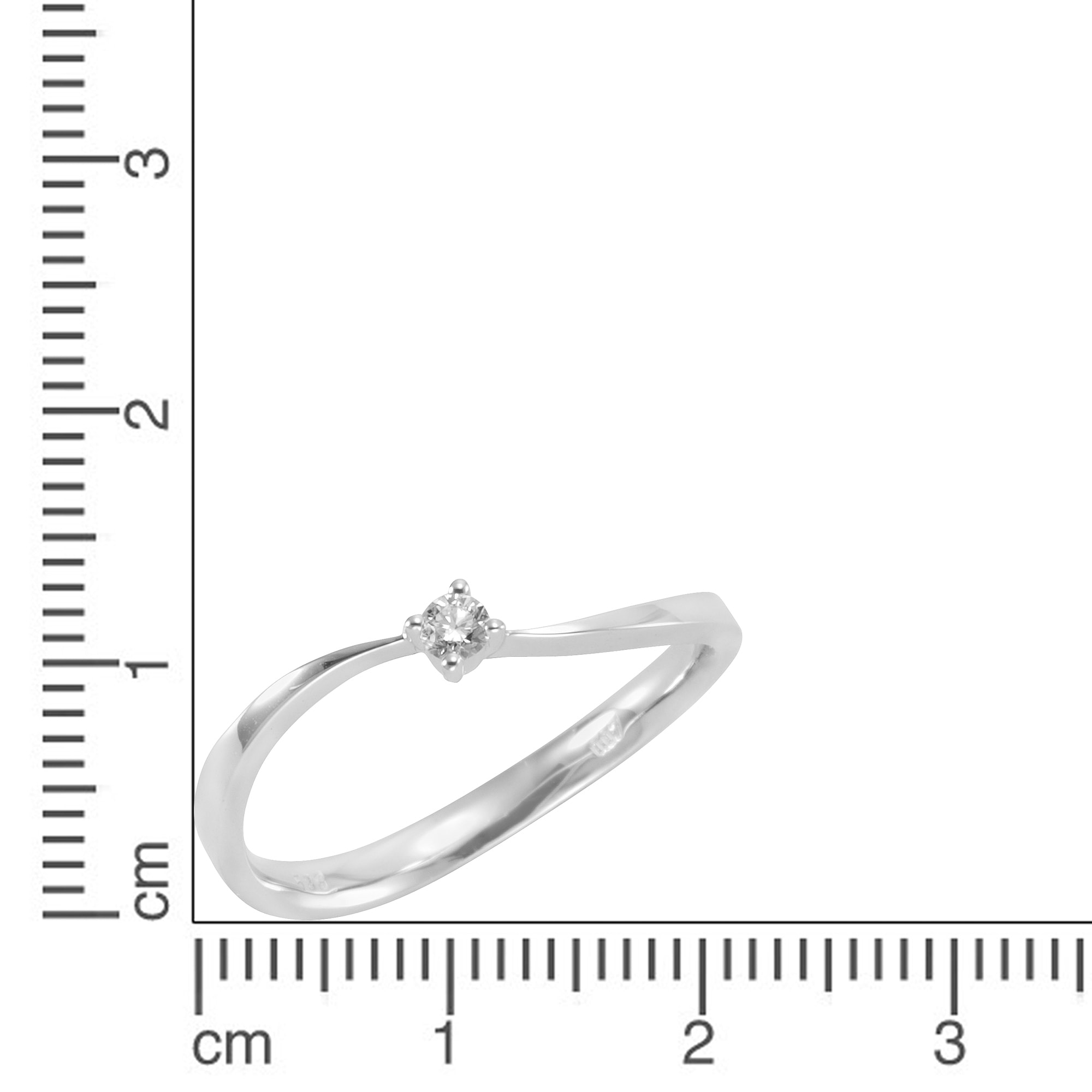 Orolino Fingerring »Gold 585 mit Brillant 0,04ct.«