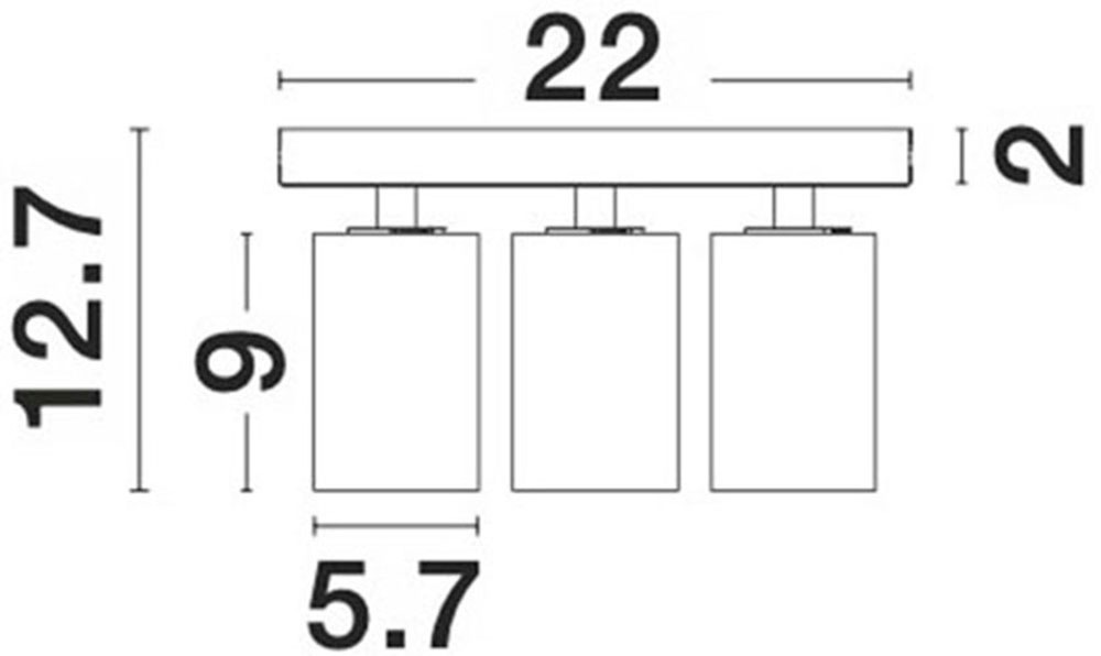 Nova Luce Deckenleuchte »TOD« GU10 1 Stk. Ohne Leuchtmittel