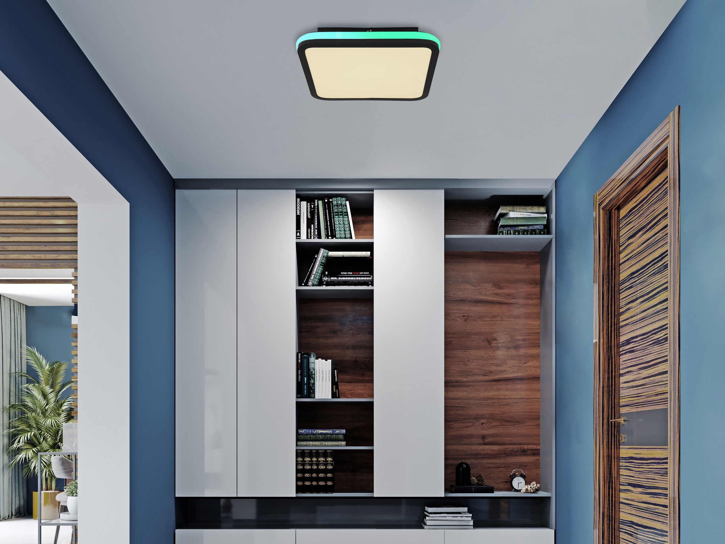 GLOBO LIGHTING Deckenleuchte »JAXXI« LED-Modul 1 Stk. Deckenlampe Wohnzimmer-Leuchte Schlafzimmer-Leuchte Flur Küche