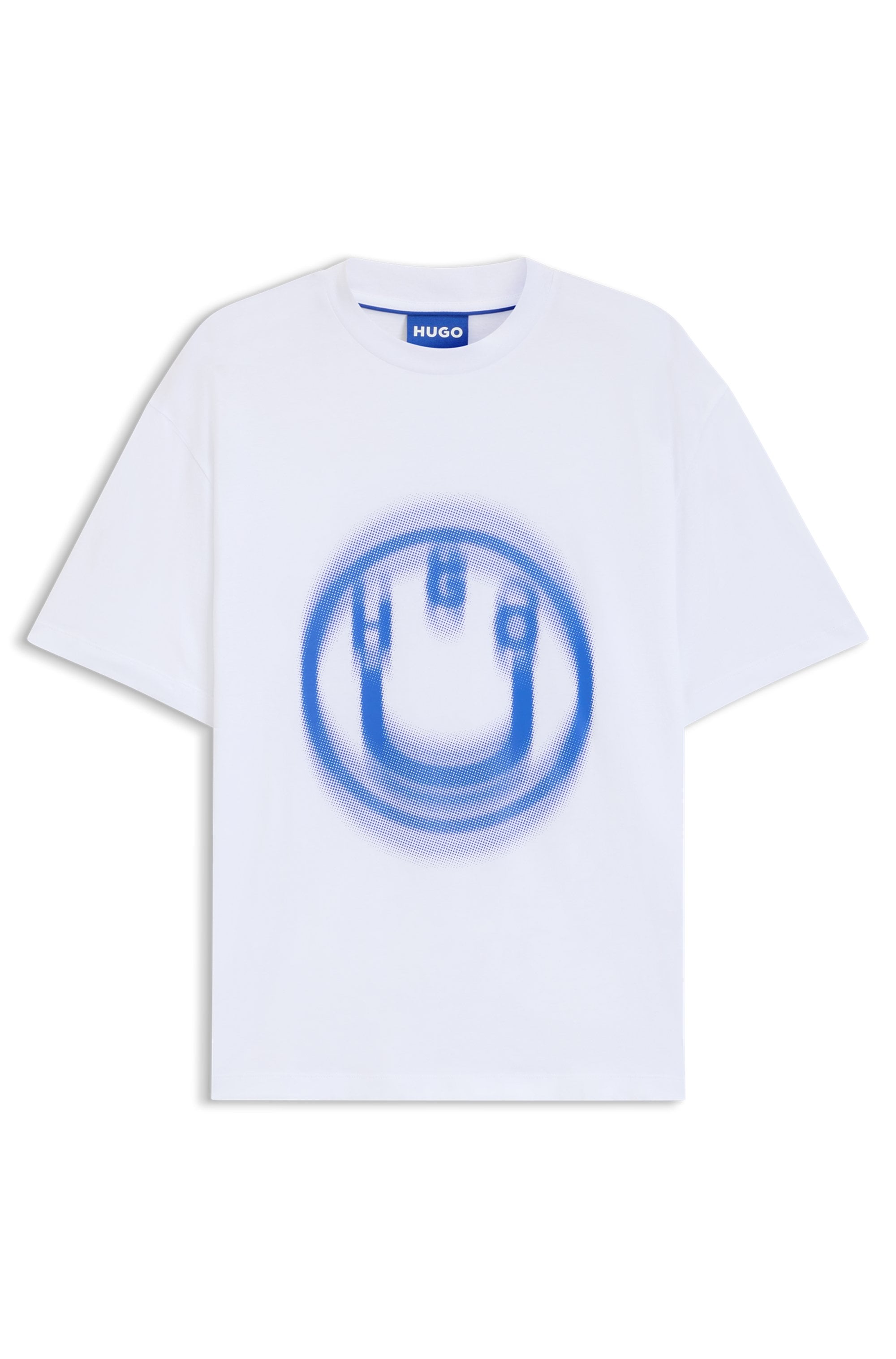 HUGO Blue T-Shirt »Nalax« mit Logo-Druck