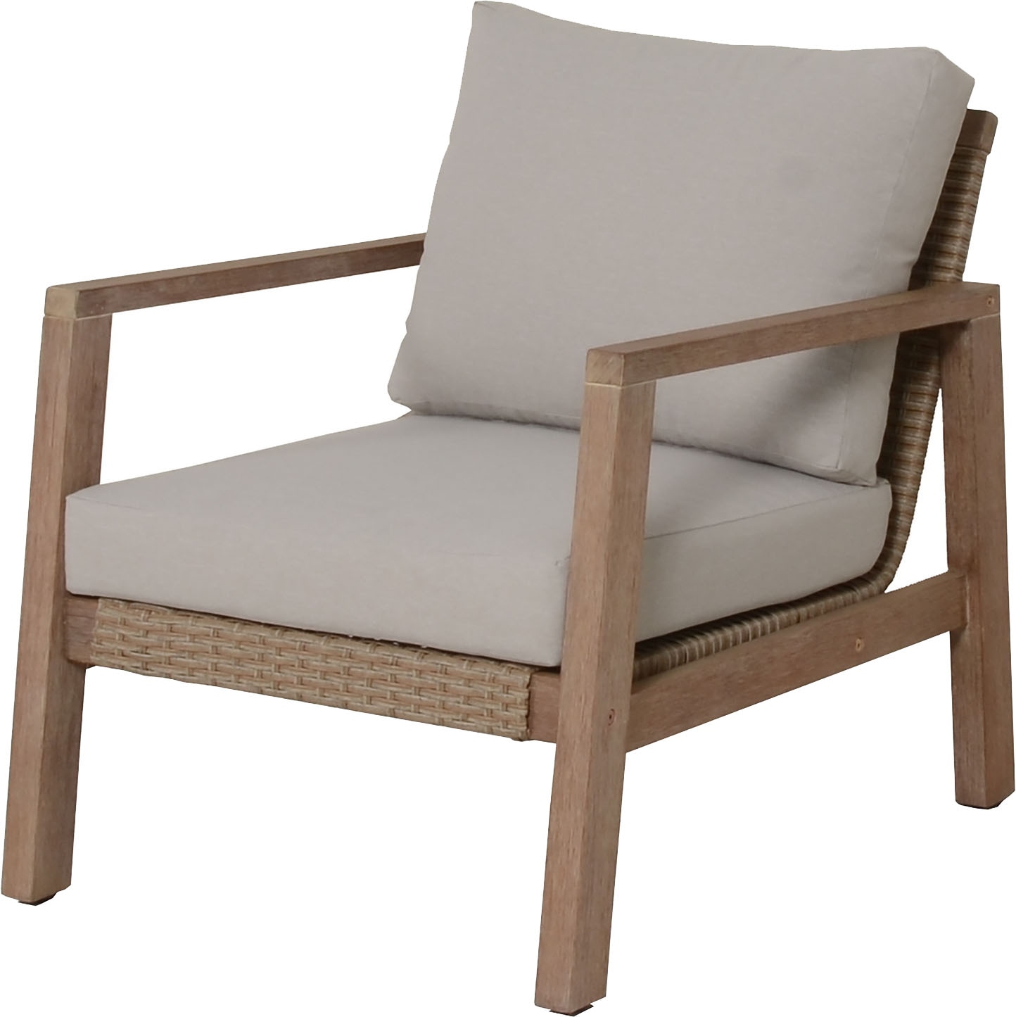 Garden Pleasure Gartenlounge-Set »»SAN««, (4 tlg.), 2 Sessel, Tisch LxB: 106x66 cm, inkl Kissen