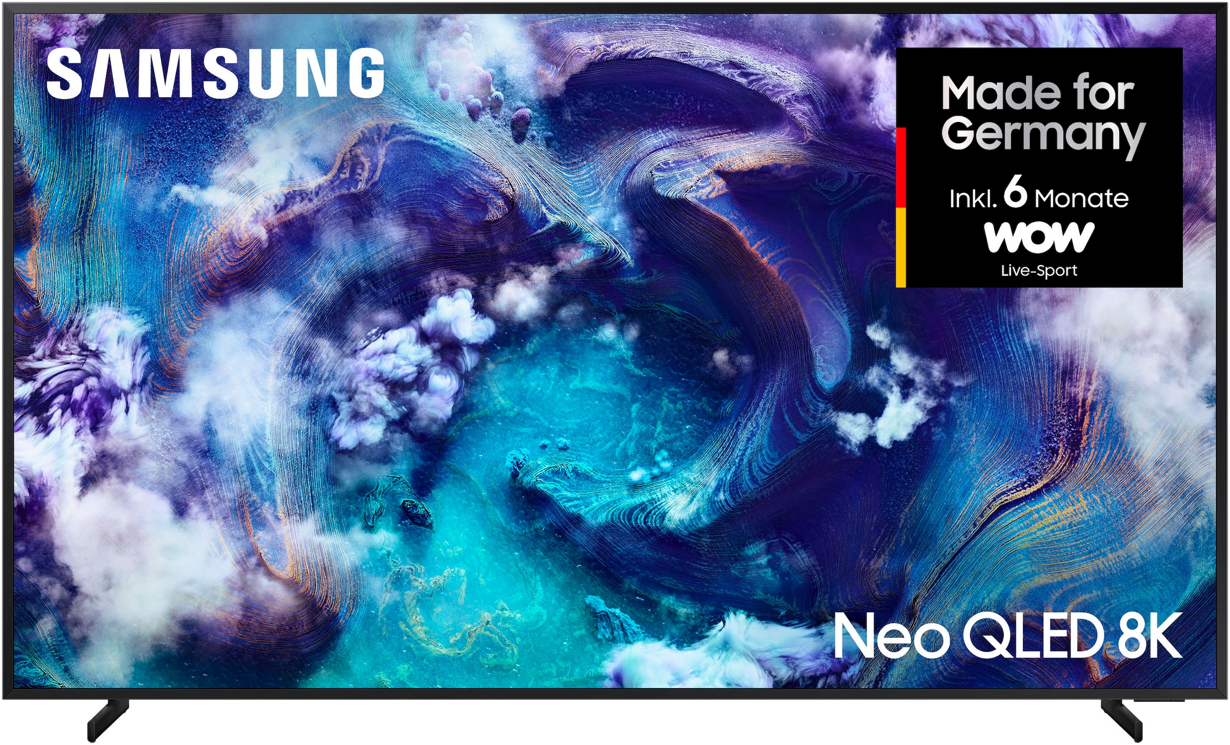 Samsung QLED-Fernseher »GQ75QN900FT«, 8K Ultra HD, Smart-TV, 8K AI Upscaling Pro & Glare Free, Metal Frame Design, Art Store