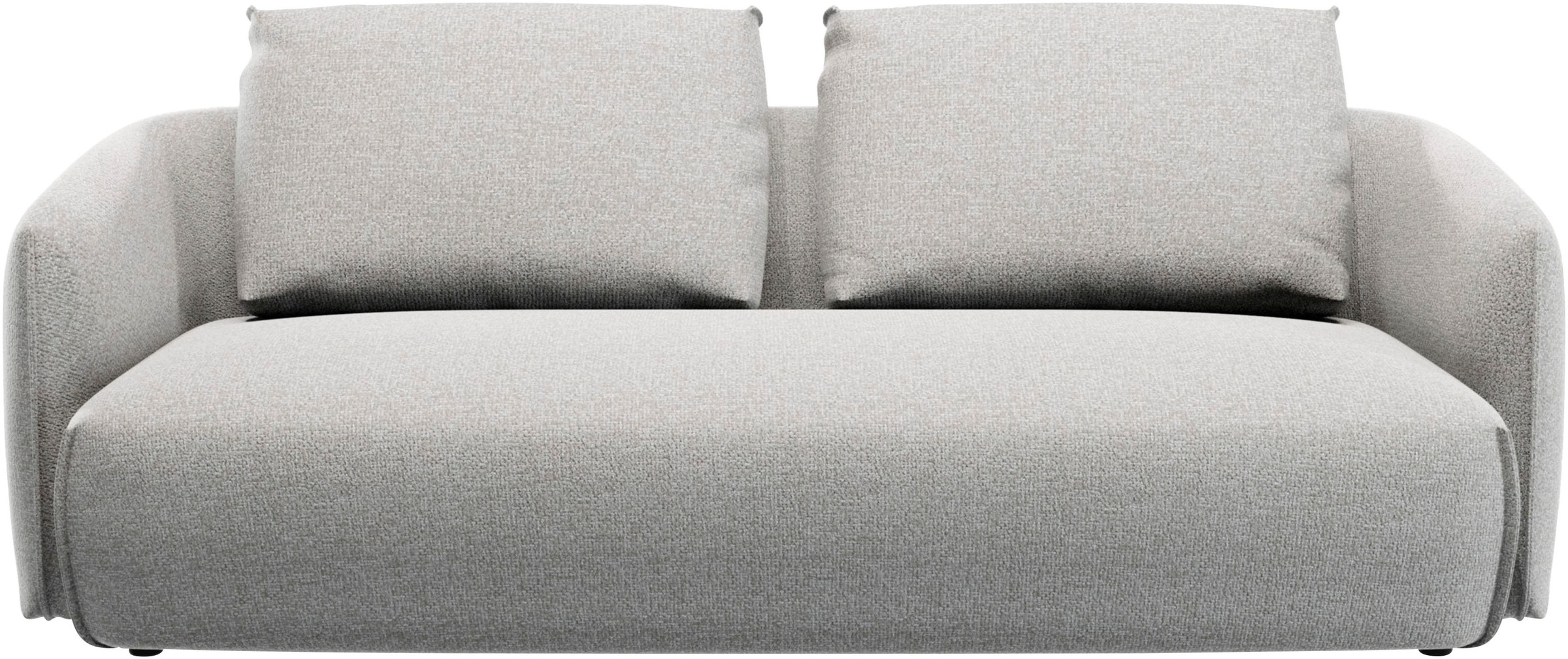 TRENDMANUFAKTUR 3-Sitzer »Shawn Designsofa, elegant geschwungen Armlehnen, günstig online kaufen