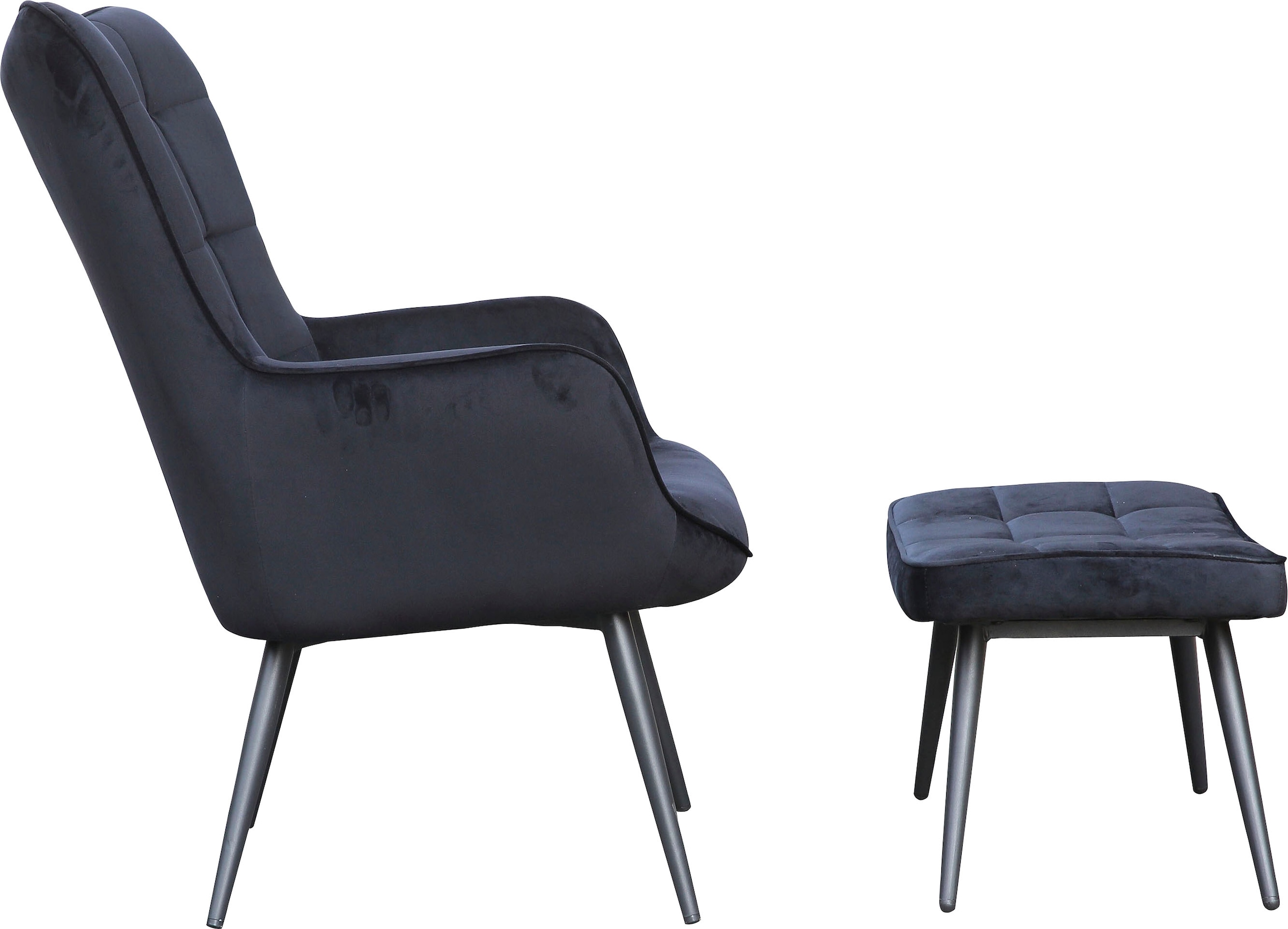 byLIVING Sessel »Uta«, (1 St.), in Cord, Samt oder Webstoff