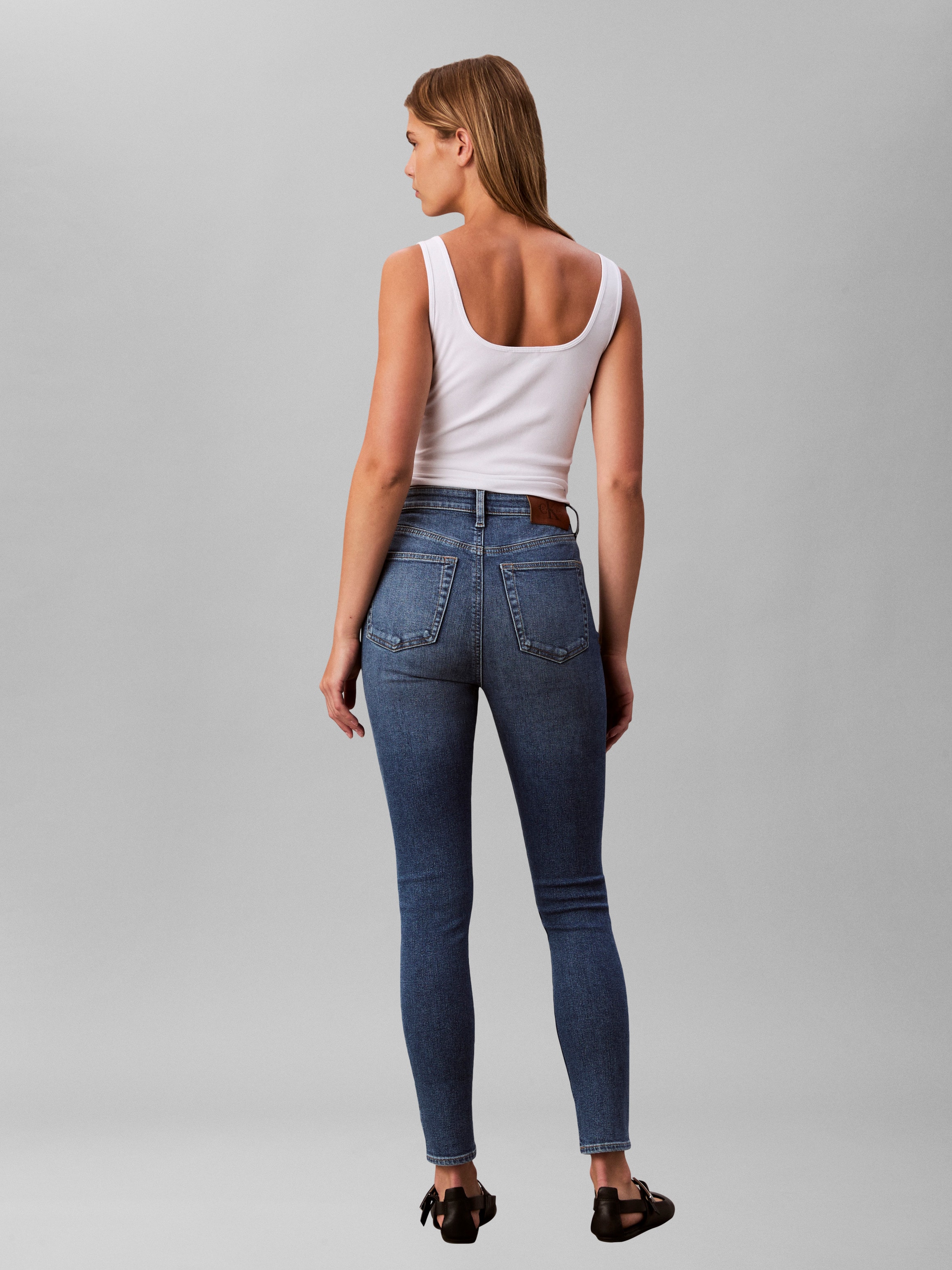 Calvin Klein Jeans High-waist-Jeans skinny fit, used washed