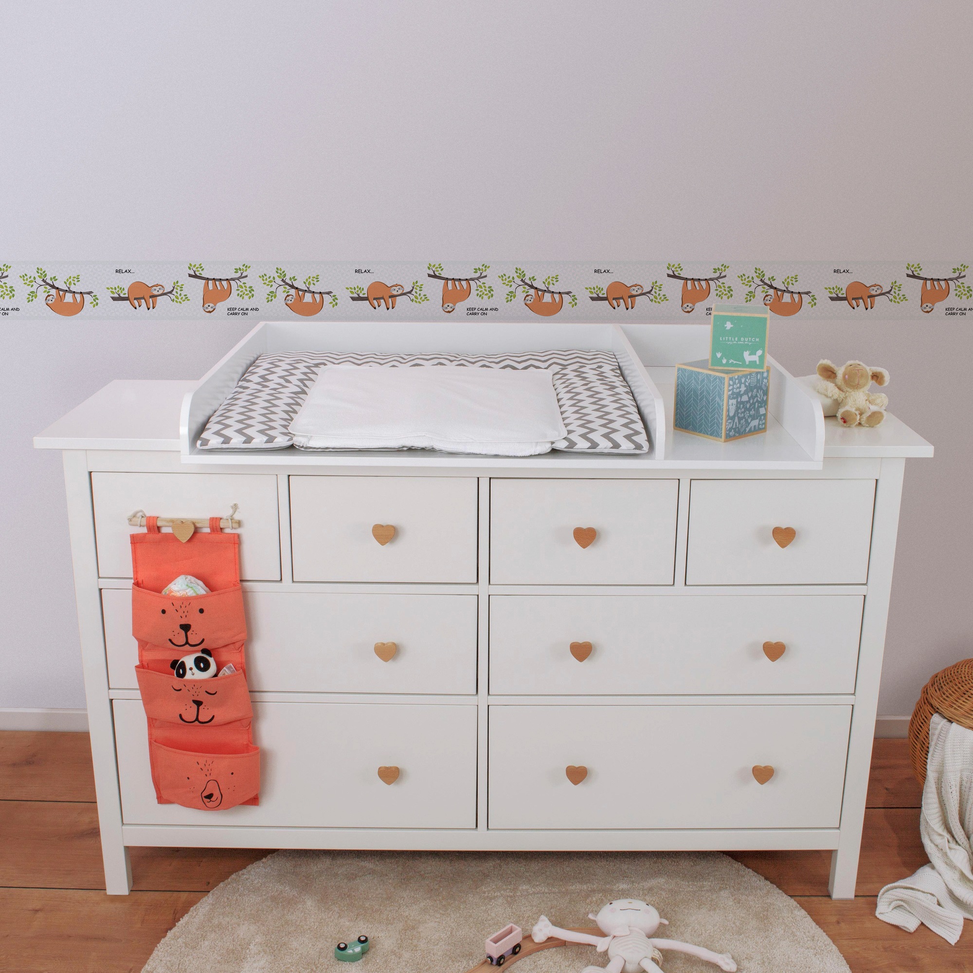 A.S. Création Bordüre »Chill & Relax«, Motiv-abstrakt-naturalistisch, Tapete Kinder Borte Wohnzimmer Schlafzimmer Küche Design Kinderzimmer