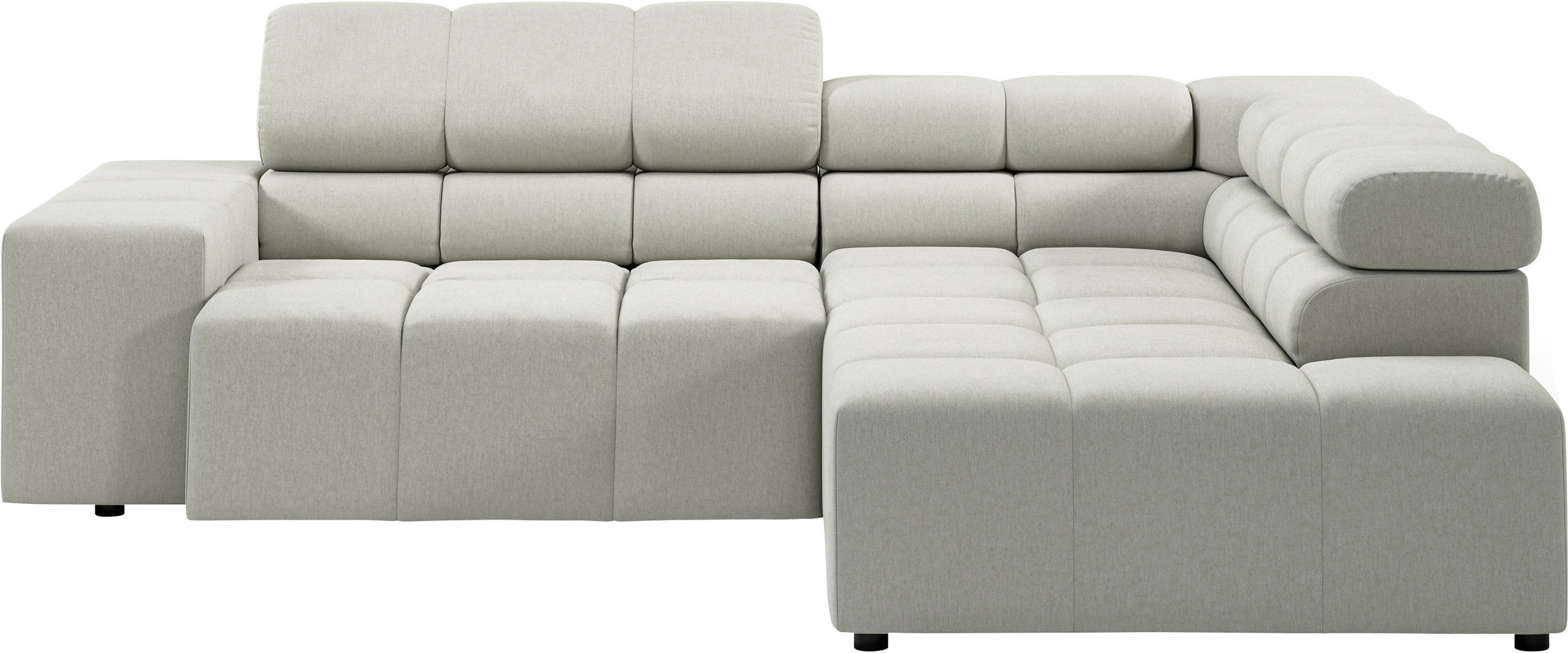 INOSIGN Ecksofa "Ancona, incl. Kopfteilverstellung + 3 Zierkissen, L-Form, günstig online kaufen
