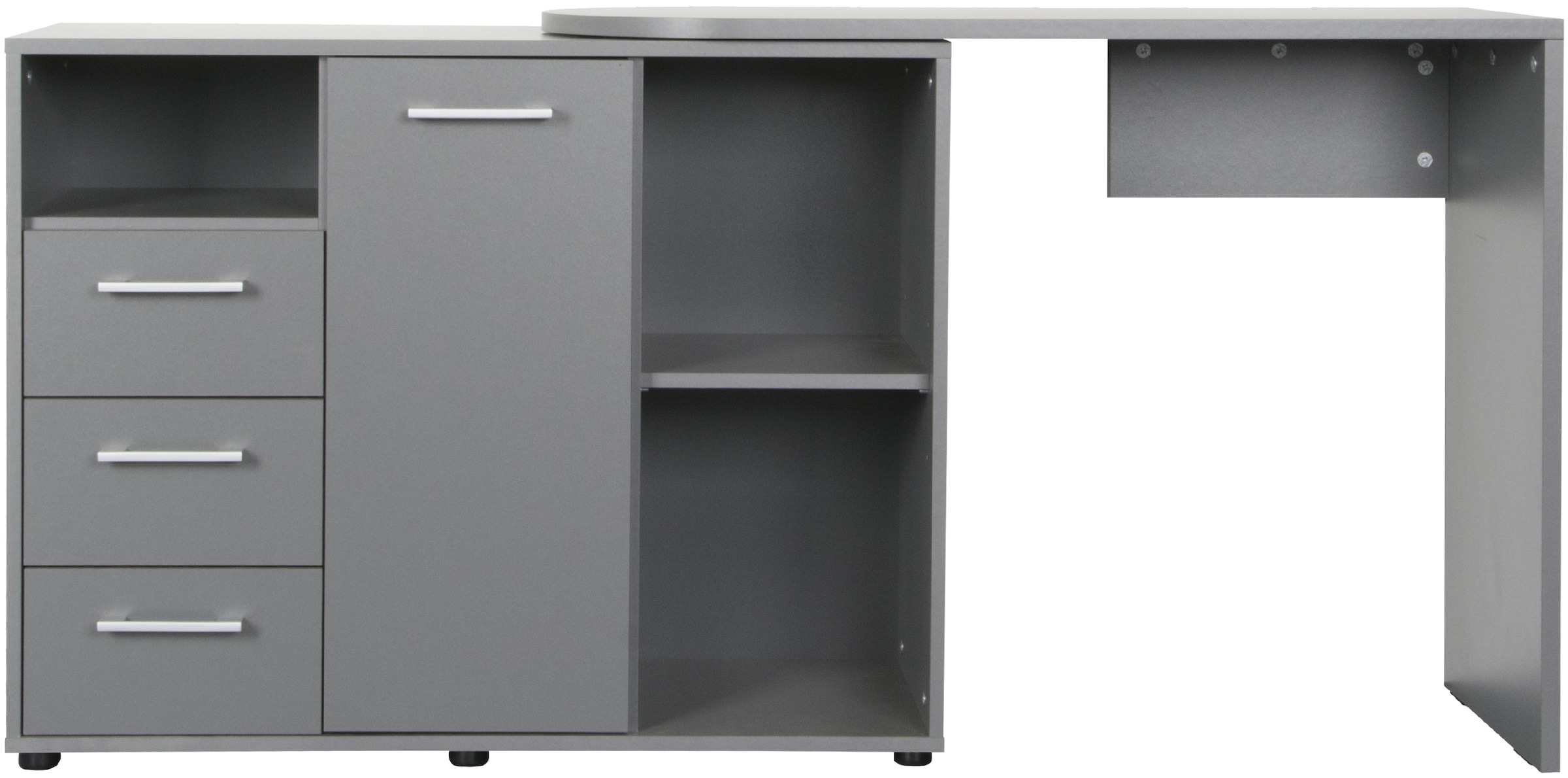 VOGL Möbelfabrik Schreibtisch, schwenkbare Tischplatte, platzsparend, Made in Germany
