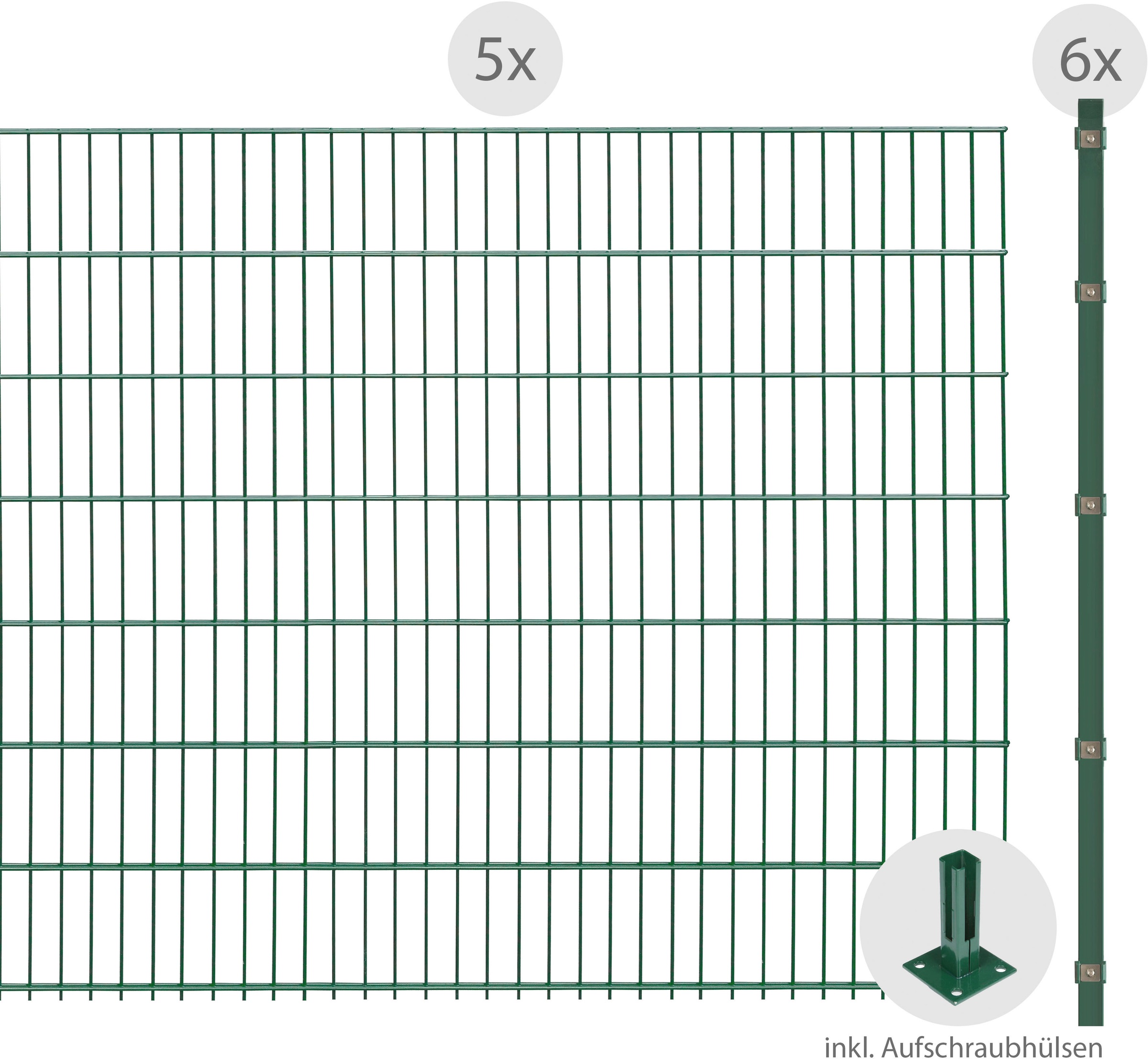 Arvotec Doppelstabmattenzaun, zum Aufschrauben, 143 cm, 10 m kaufen