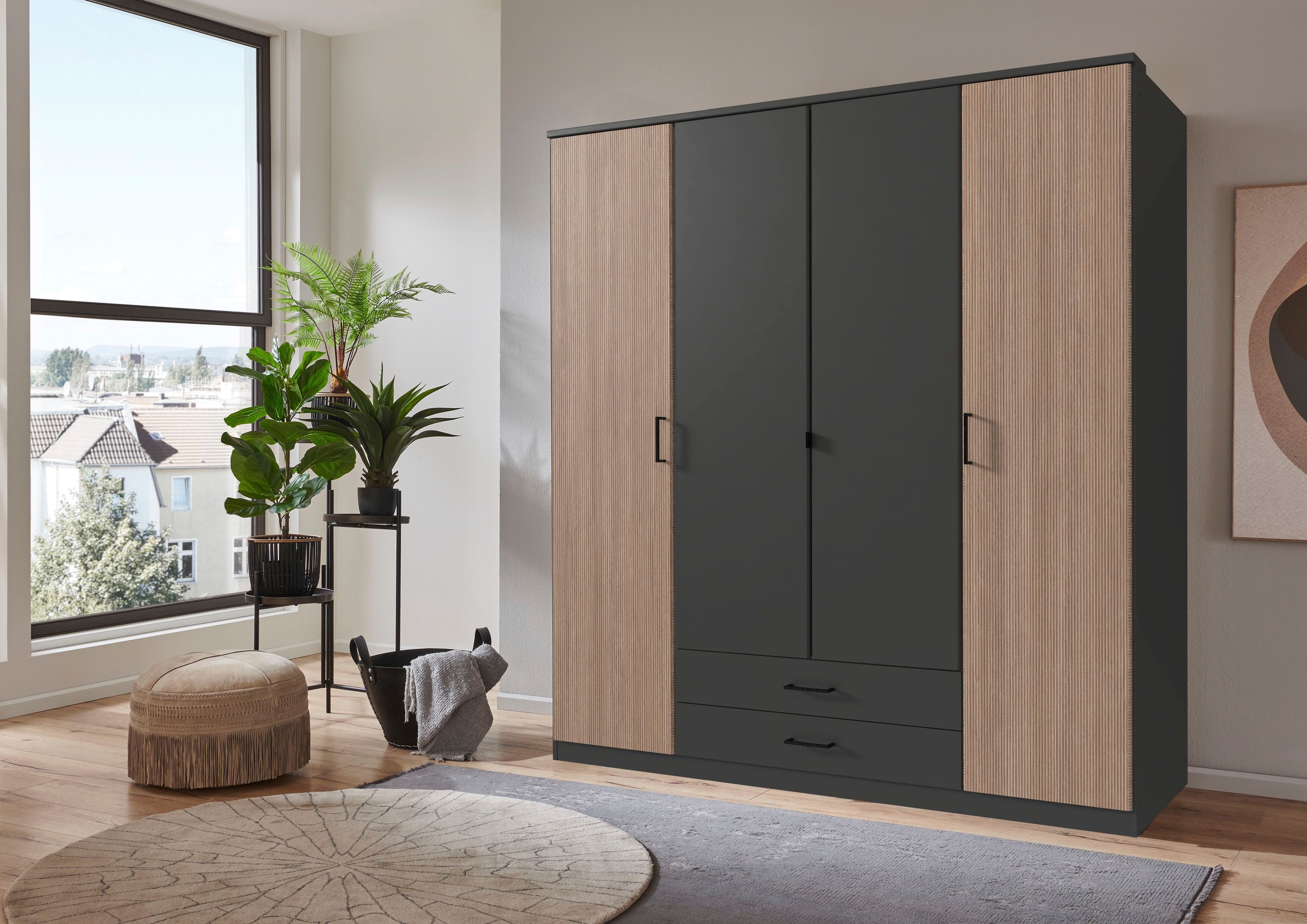 Wimex Kleiderschrank "Fulda, 135 oder 180/58/199cm, 2 Schubladen, Made in G günstig online kaufen