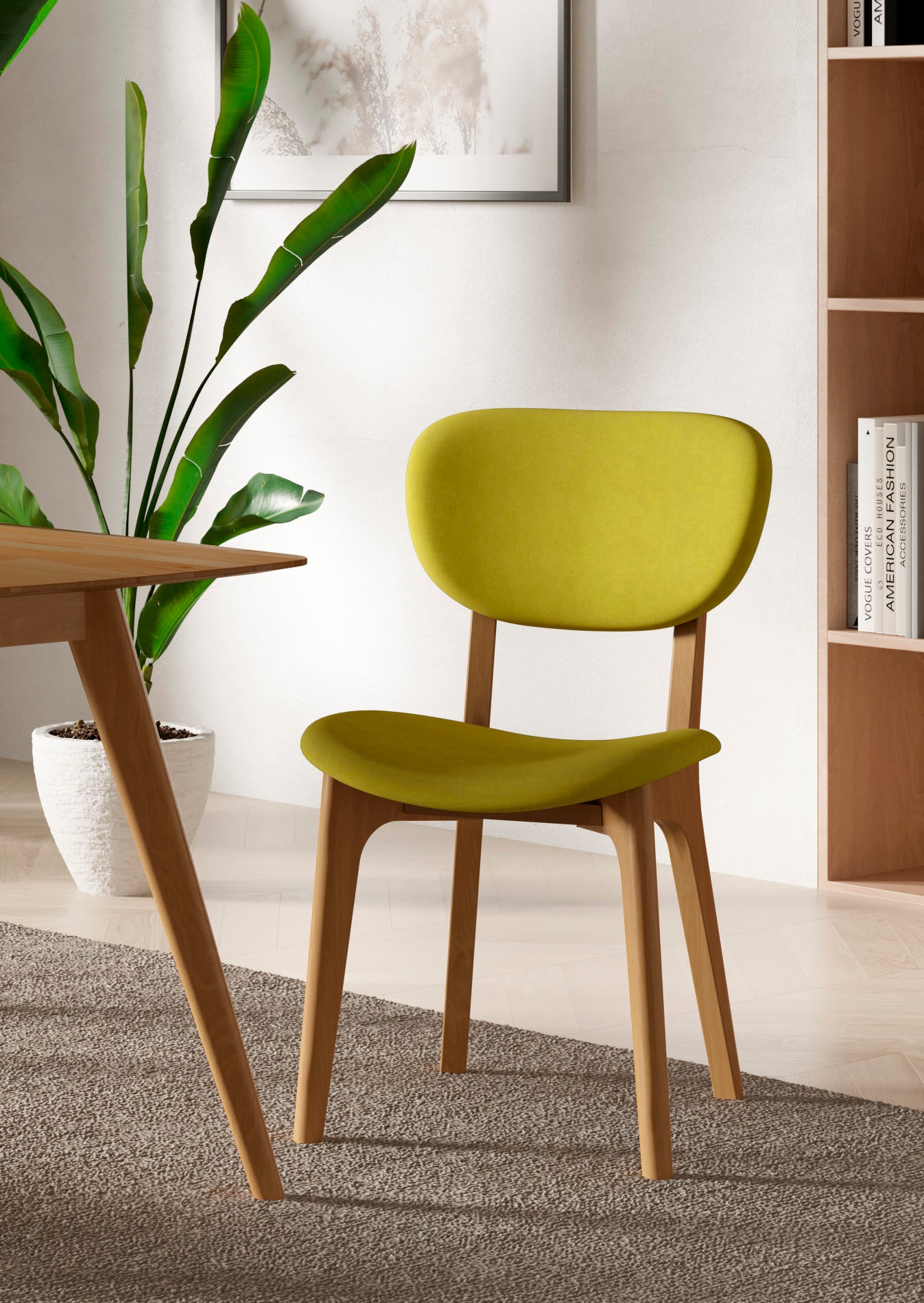 INOSIGN Stuhl »COZY Made in Italy« (Set) 2 Stk.Gestell in Buche, Kirsch- od günstig online kaufen