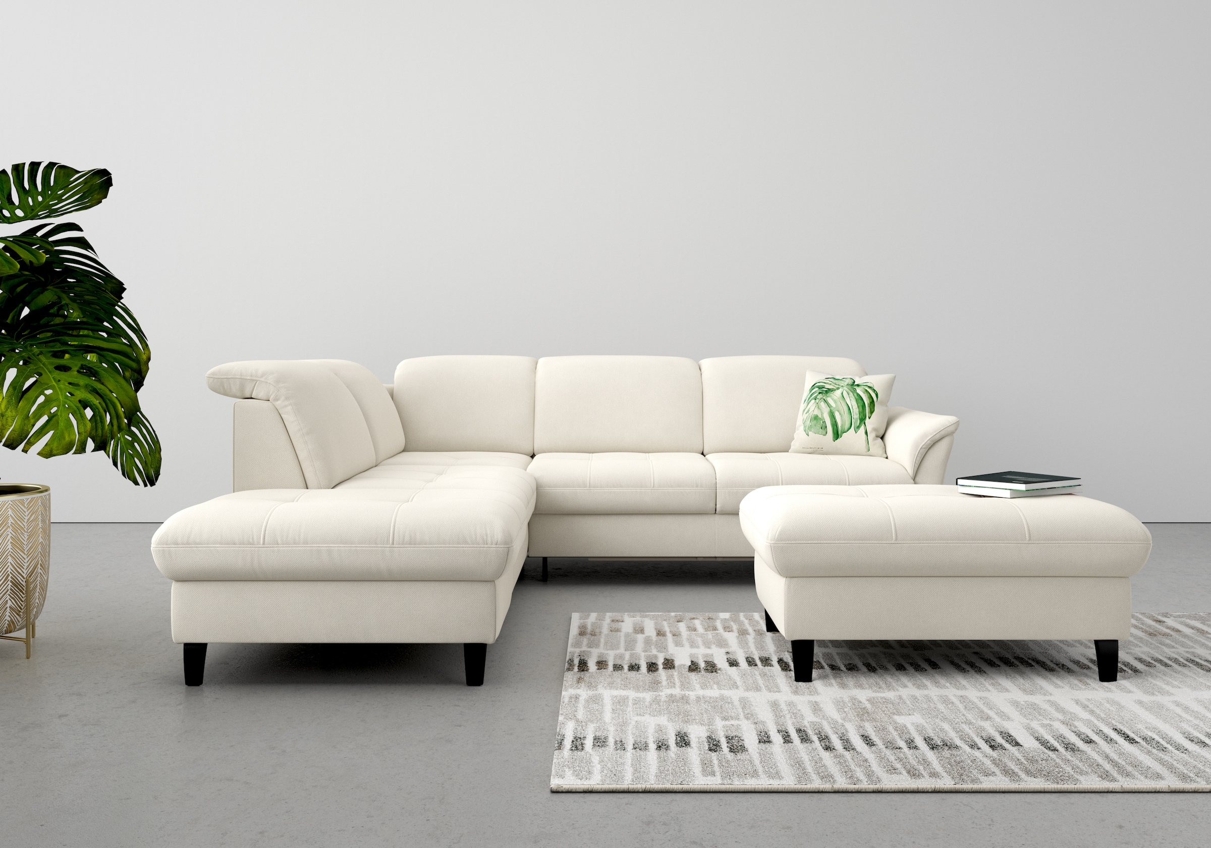 sit&more Ecksofa »Maggiore L-Form«, wahlweise mit Kopfteilverstellung, Bett günstig online kaufen