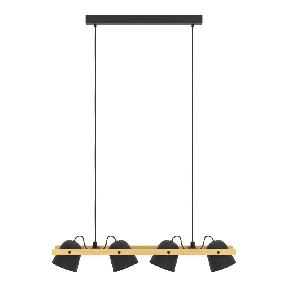 EGLO Hängeleuchte »HORNWOOD-Z«, 4 flammig, Leuchtmittel LED-Modul | LED fest integriert, FSCM70HB, ZigBee, App und Sprachsteuerung Alexa, RGB, dimmbar