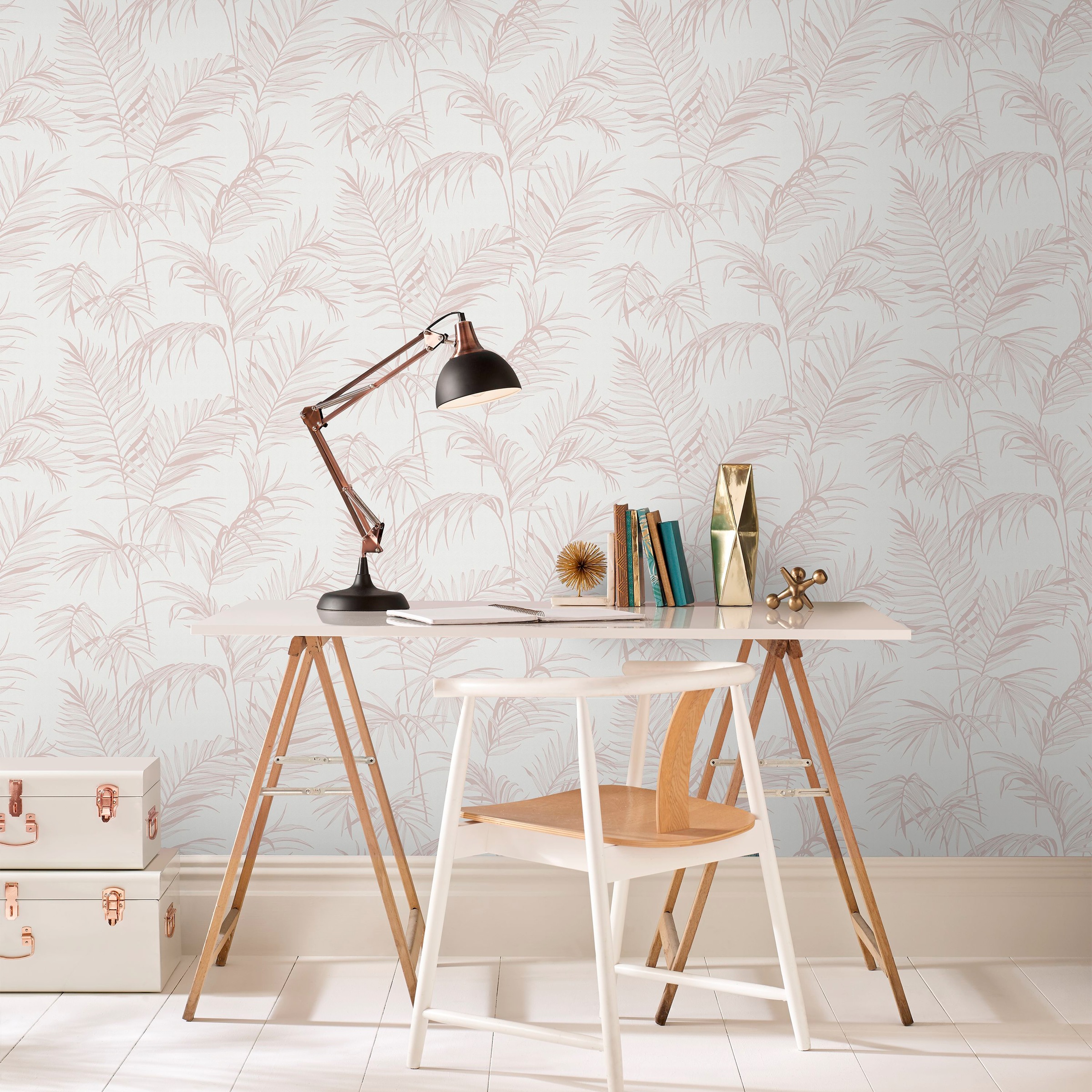 Superfresco Easy Vliestapete »Litho« botanisch geprägt Rosa - 10mx52cm