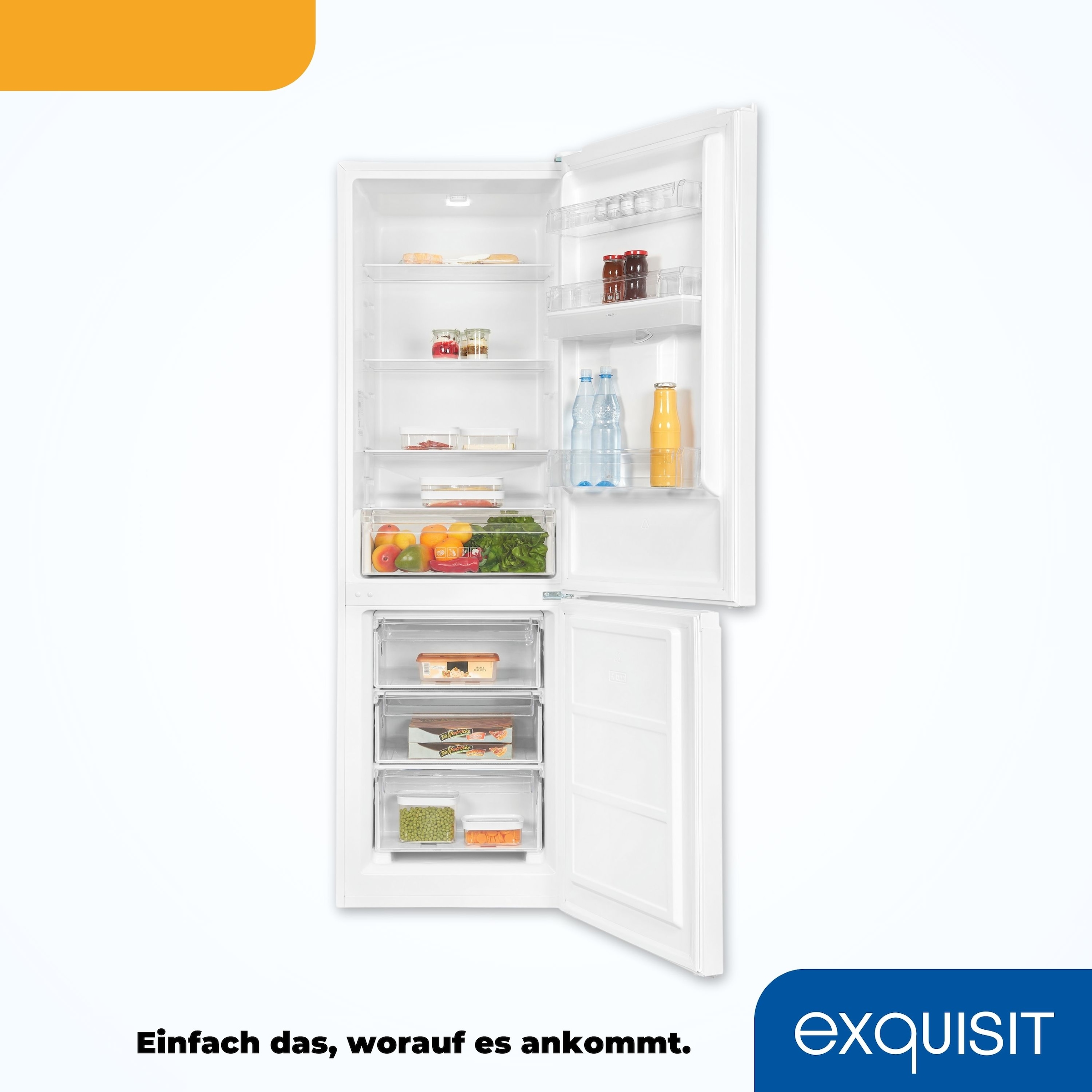 exquisit Kühl-/Gefrierkombination »KGC320-95-E-WS-040C«