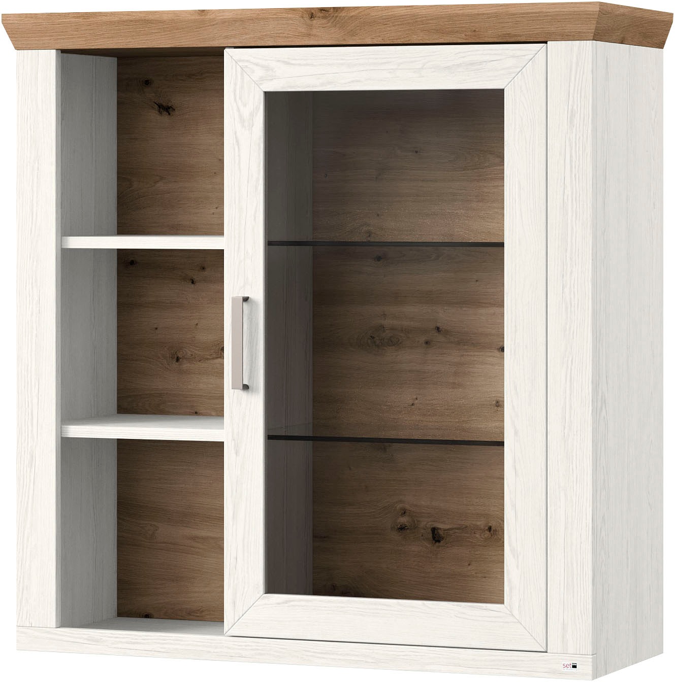 set one by Musterring Hängeschrank »York« Typ 21, mit Glastür, offene Fäche günstig online kaufen