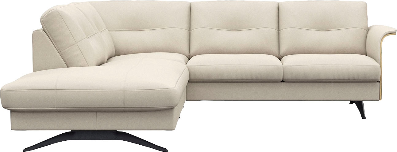 FLEXLUX Ecksofa »Glow, super bequem durch hochwertigem Sitzaufbau mit Feder günstig online kaufen