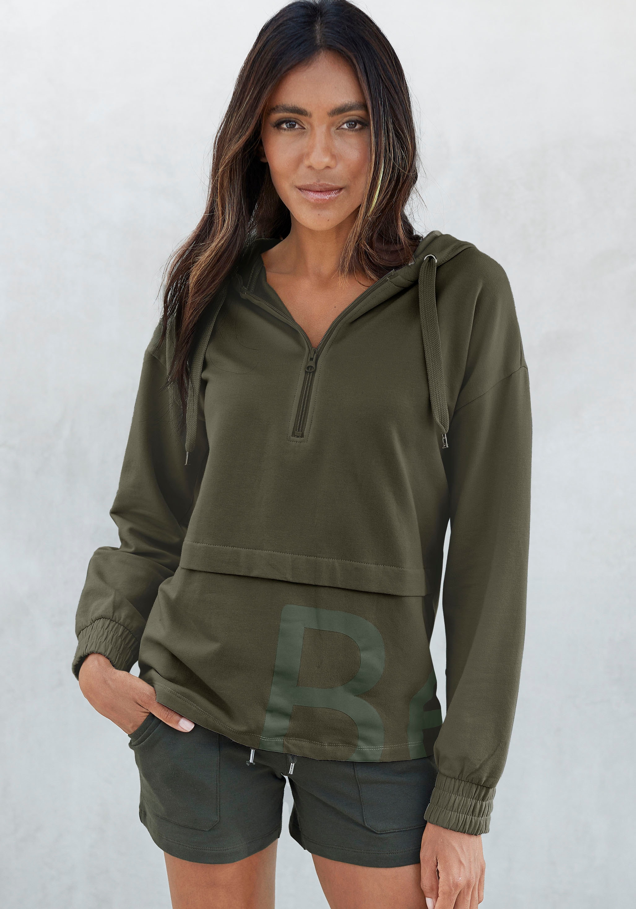 Hoodie, mit Reißverschluss, Loungewear, Loungeanzug