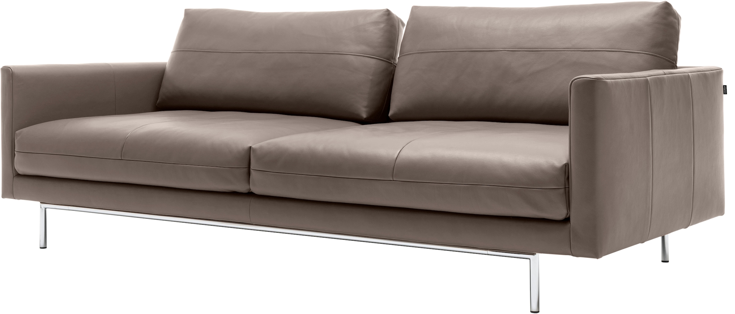 Creation BY ROLF BENZ 3-Sitzer »CR.414, Designsofa, edles Sofa, Loungesofa, Ledersofa, klares Design«, aus Leder oder Chenille, erstklassiger Sitzkomfort, legere Polsterung
