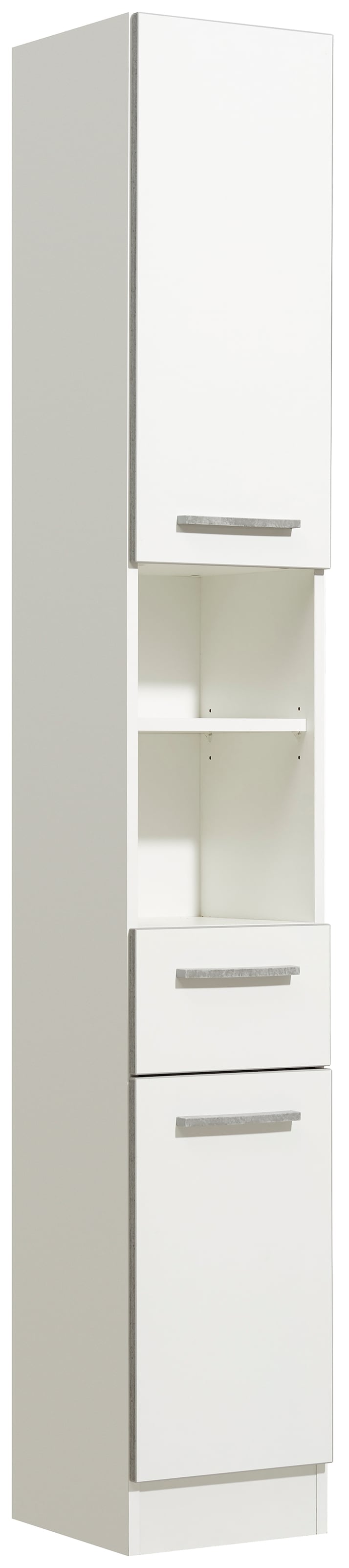 Saphir Badmöbel-Set »Quickset 953 3-teilig, Waschbeckenunterschrank und LED-Spiegelschrank«, (Set), in Weiß Glanz, Badmöbel inkl. Türdämpfer, ohne Waschbecken, 7 Türen
