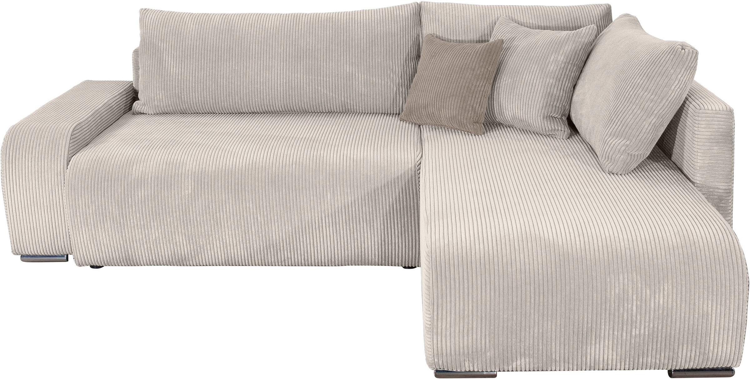 COLLECTION AB Ecksofa »Poppy, L-Form, Breite 227 cm mit Schlaffunktion« günstig online kaufen