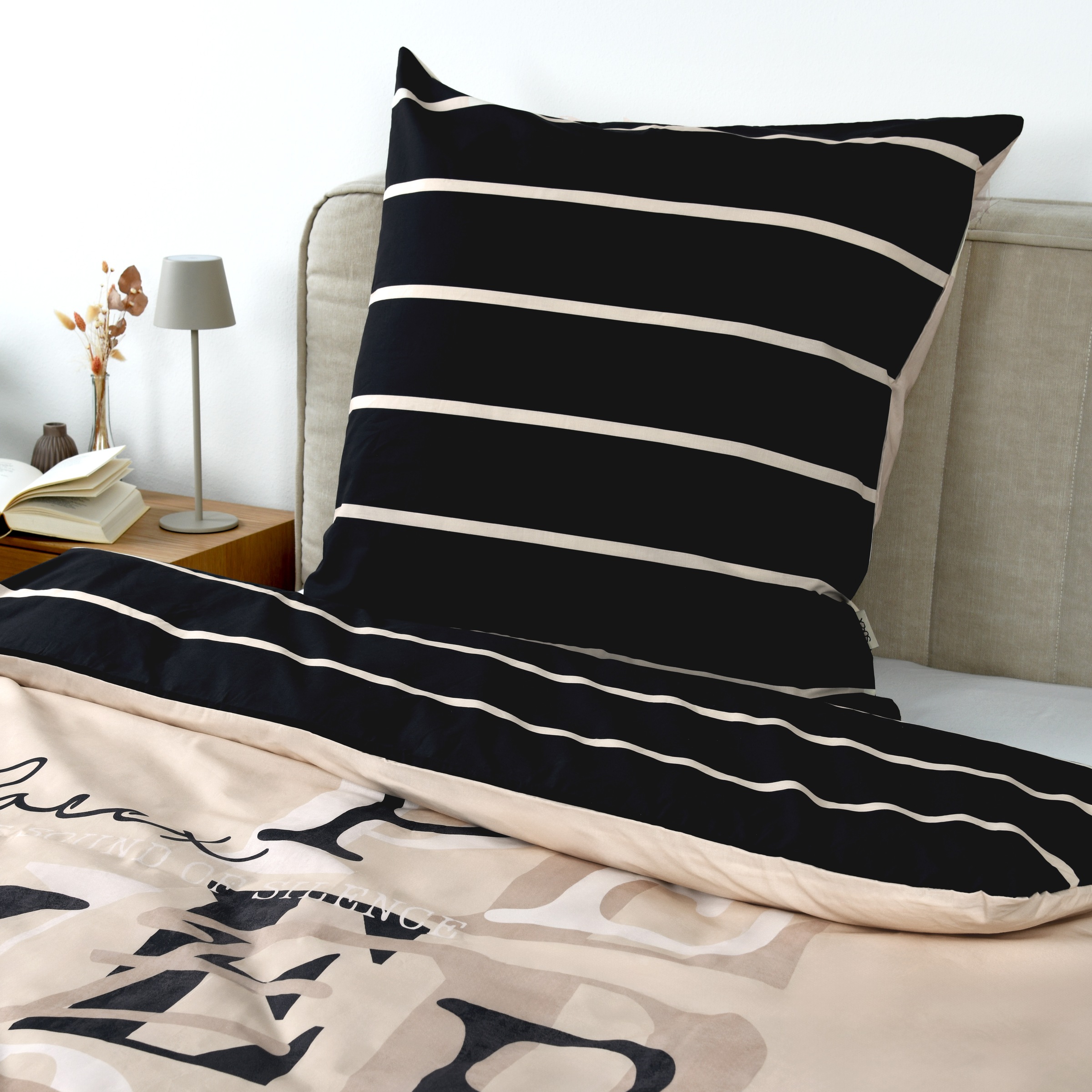 SOCCX Wendebettwäsche »Coastal Stripes« 2 gewebtes Label