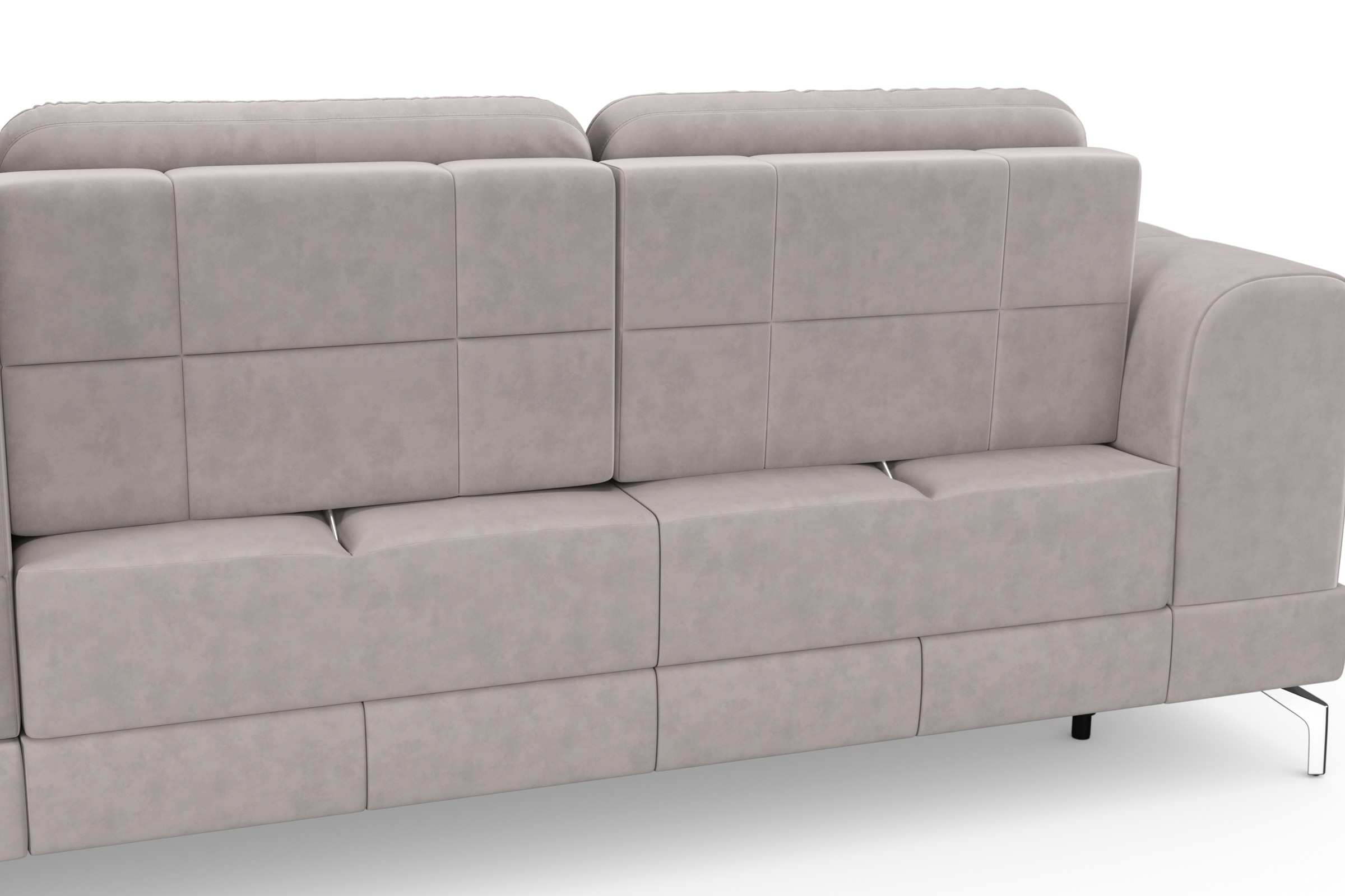 sit&more Ecksofa »Bendigo L-Form«, inklusive Sitztiefenverstellung, Bodenfreiheit 12 cm, in 2 Fußfarben