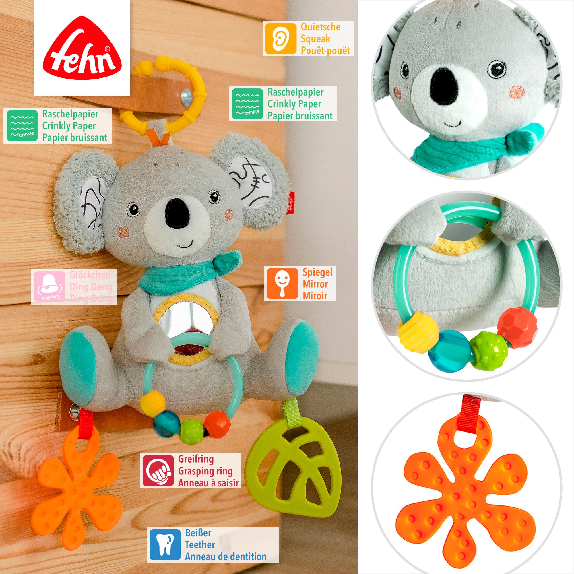 Fehn Greifspielzeug »DoBabyDoo, Activity-Koala«
